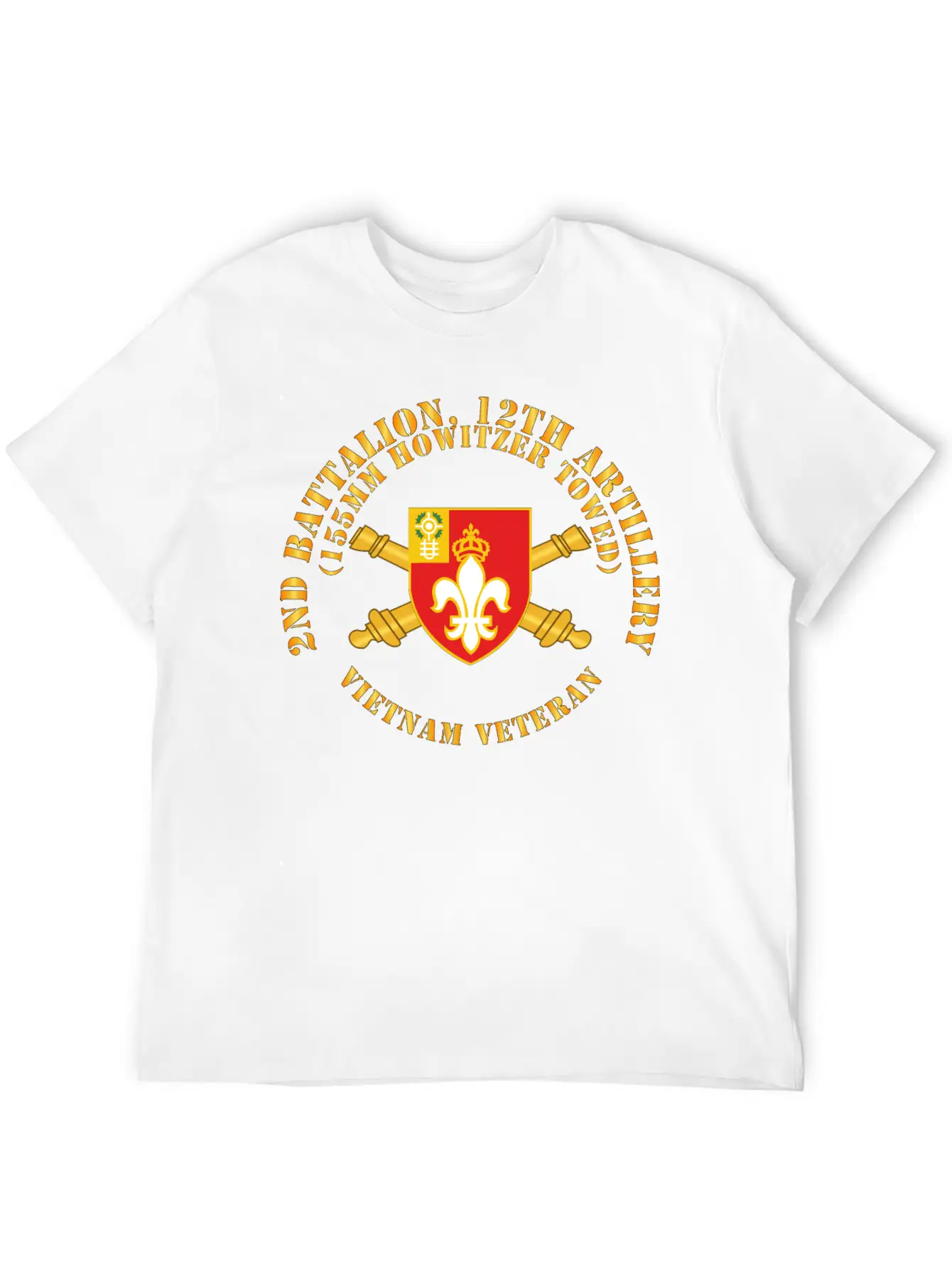 2nd Bn 12th Artillery 155MM Towed Vietnam Vet Unisex Casual T-Shirt – Clean Design For Daily Comfort