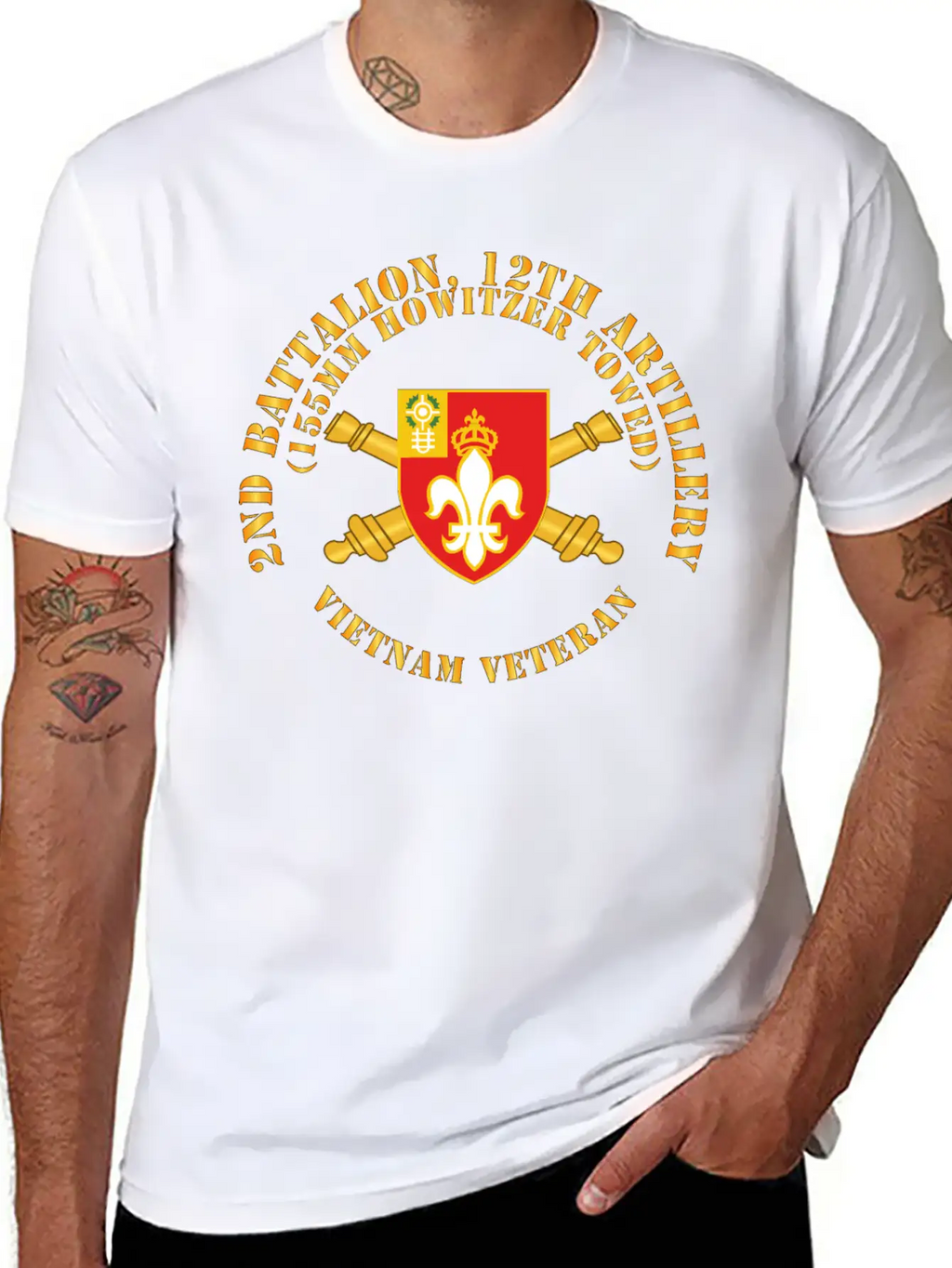 2nd Bn 12th Artillery 155MM Towed Vietnam Vet Unisex Casual T-Shirt – Clean Design For Daily Comfort