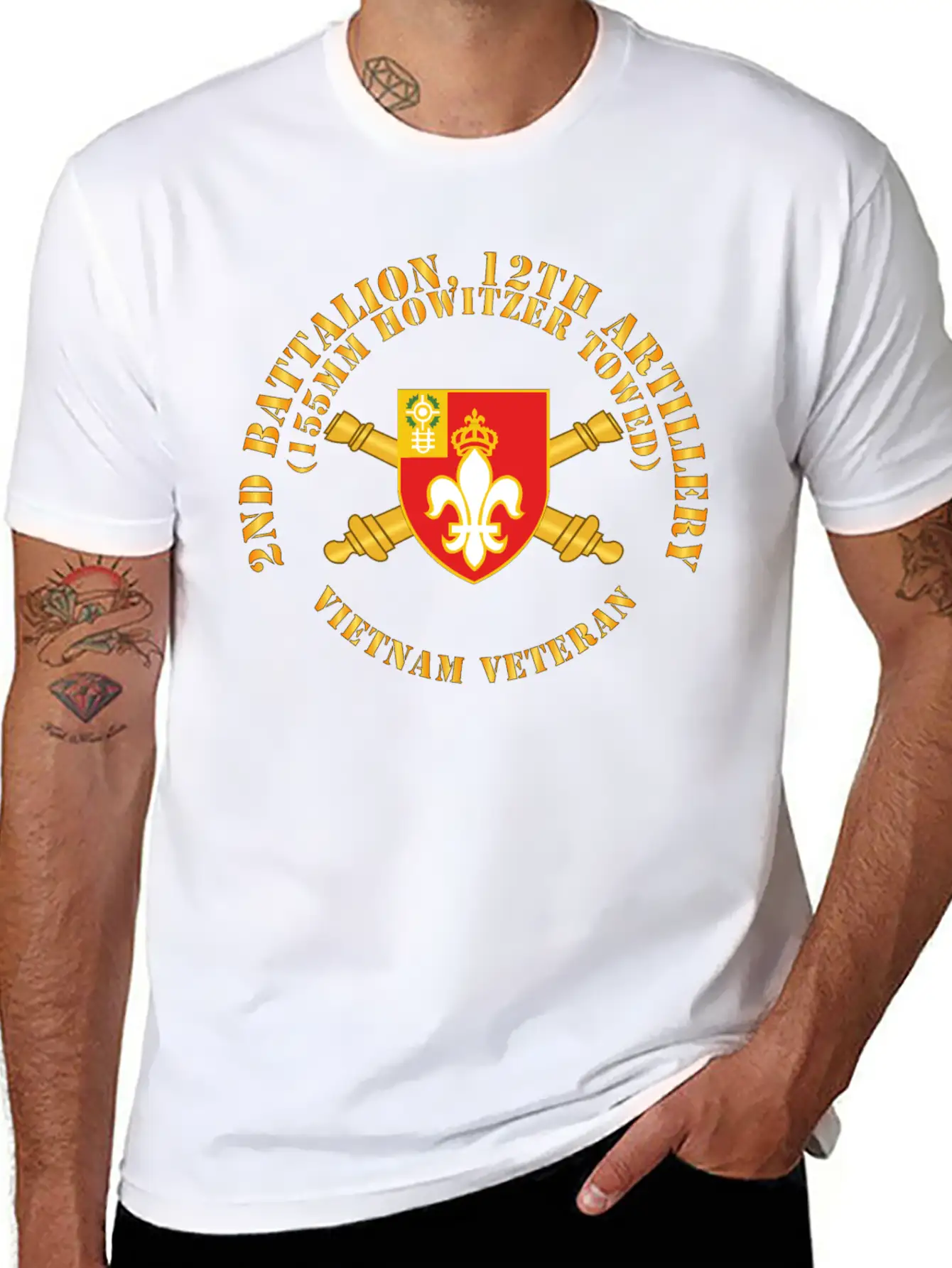 2nd Bn 12th Artillery 155MM Towed Vietnam Vet Unisex Casual T-Shirt – Clean Design For Daily Comfort