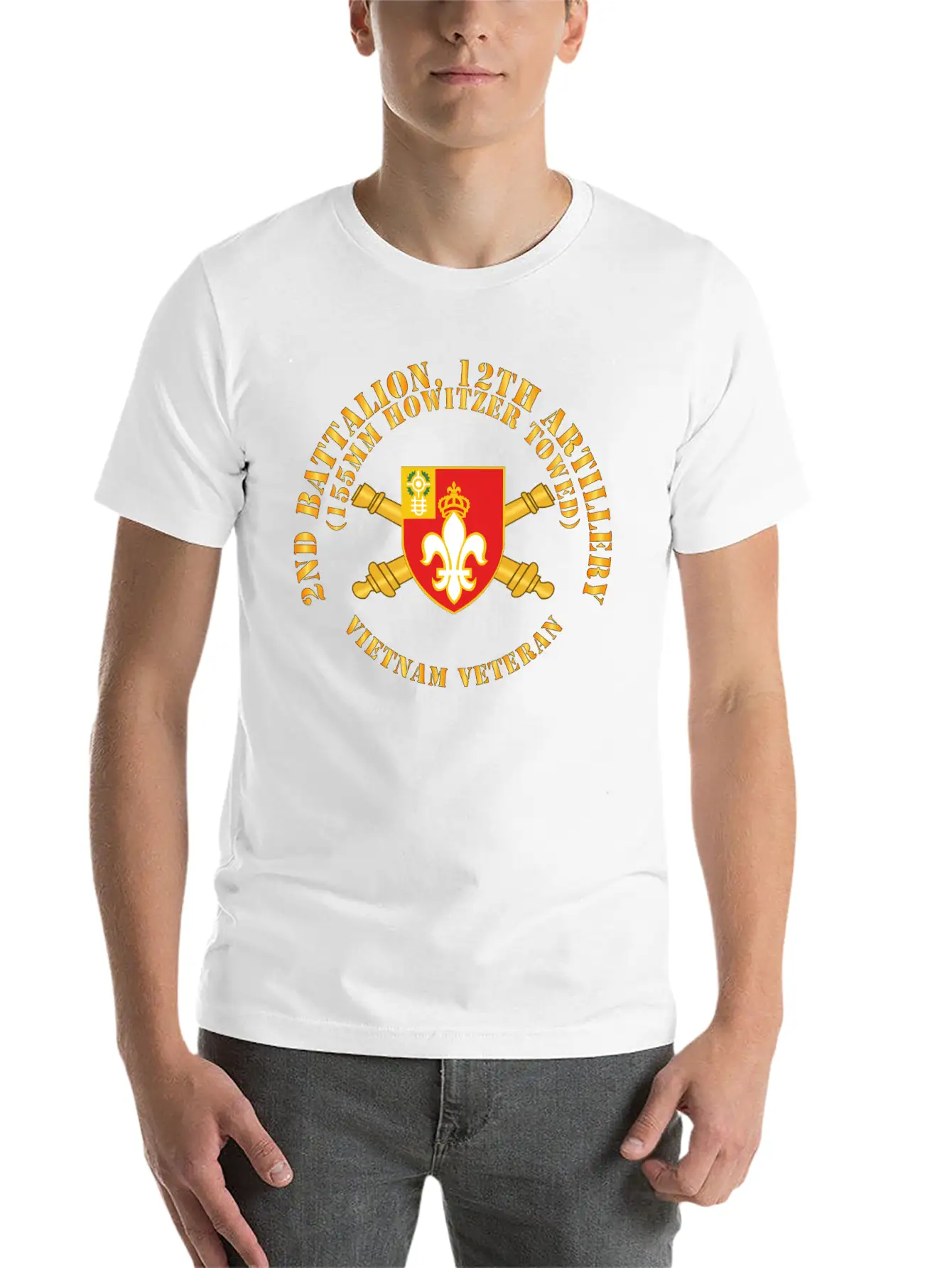 2nd Bn 12th Artillery 155MM Towed Vietnam Vet Unisex Casual T-Shirt – Clean Design For Daily Comfort