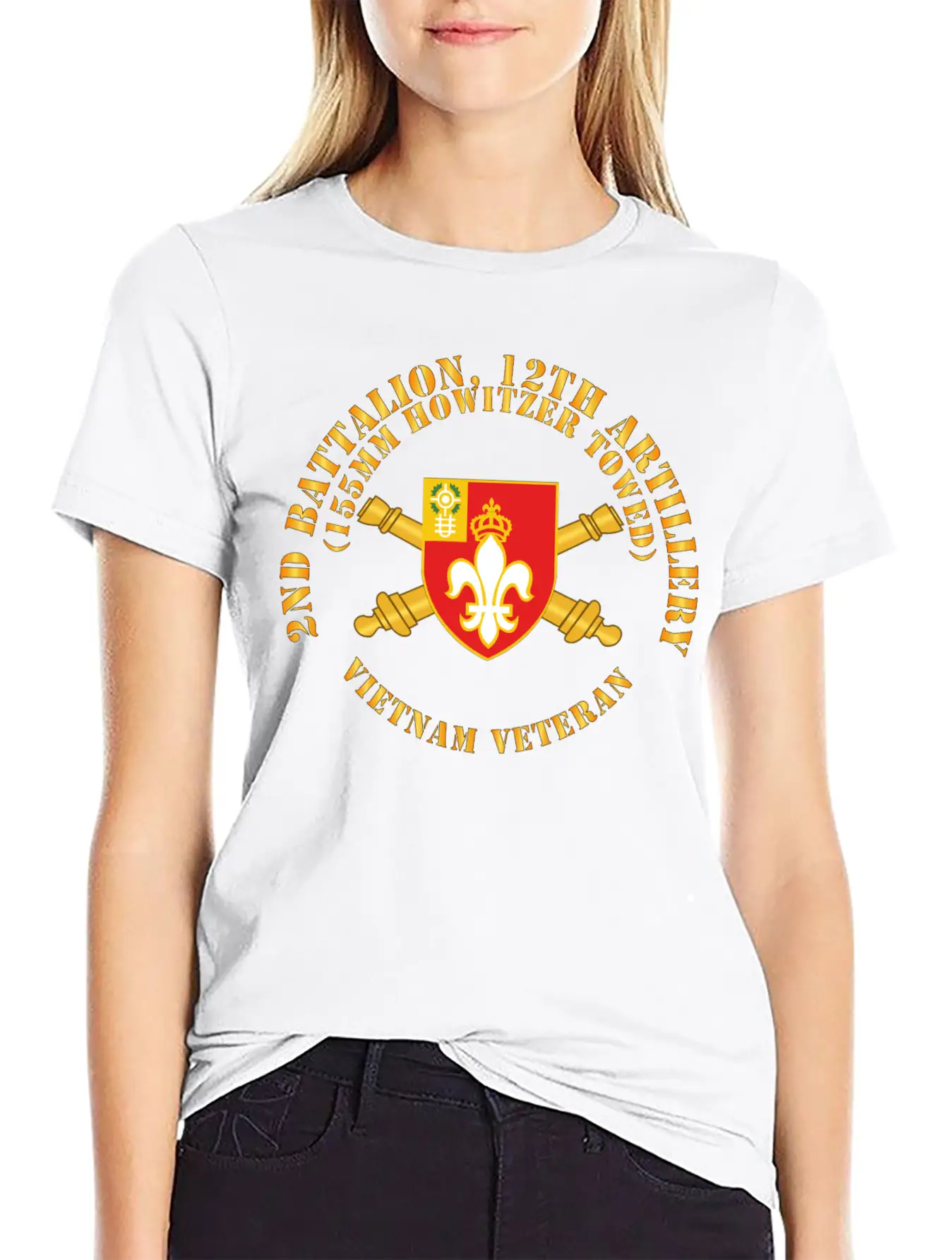 2nd Bn 12th Artillery 155MM Towed Vietnam Vet Unisex Casual T-Shirt – Clean Design For Daily Comfort