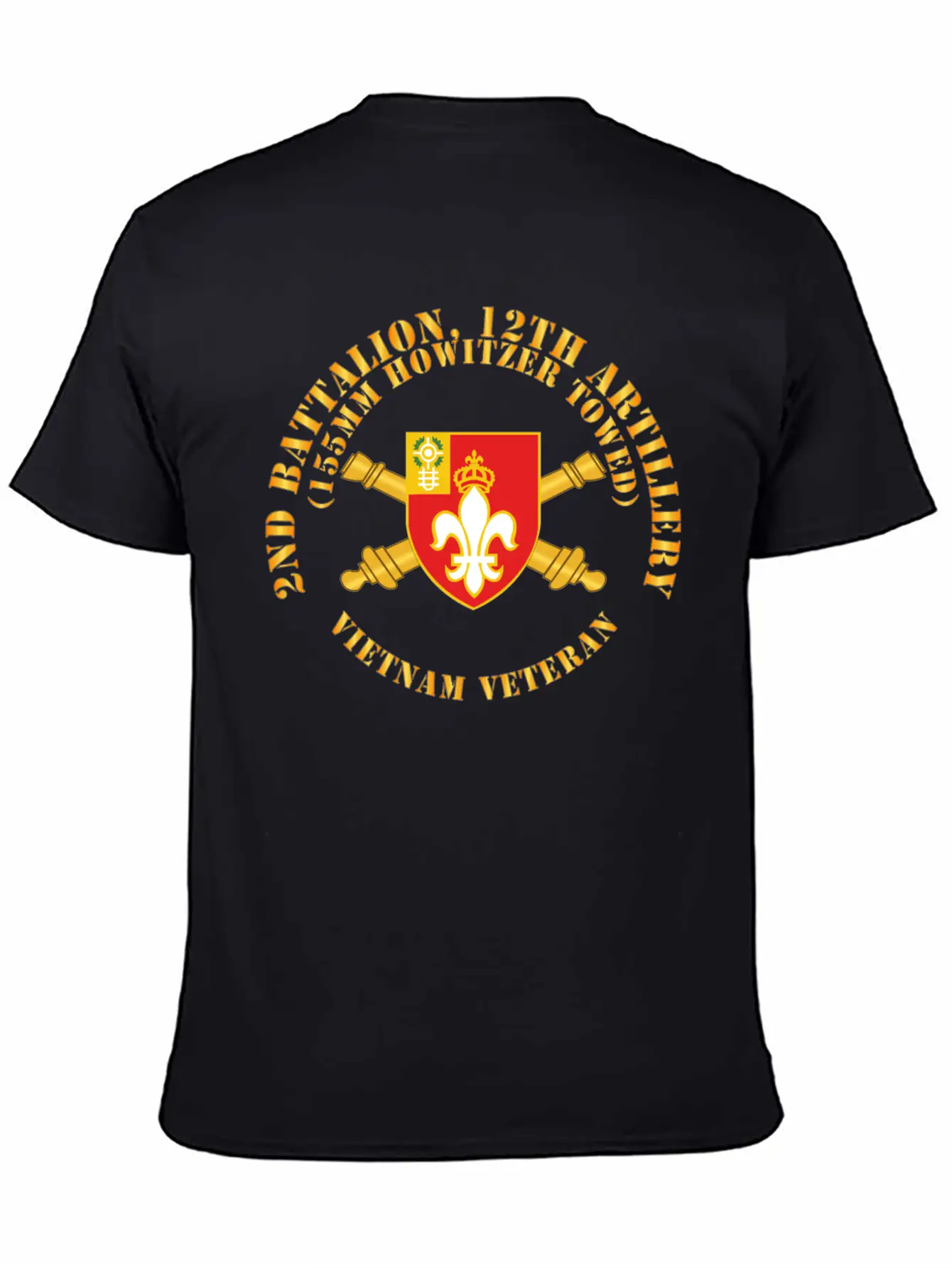 2nd Bn 12th Artillery 155MM Towed Vietnam Vet Unisex Casual T-Shirt – Clean Design For Daily Comfort