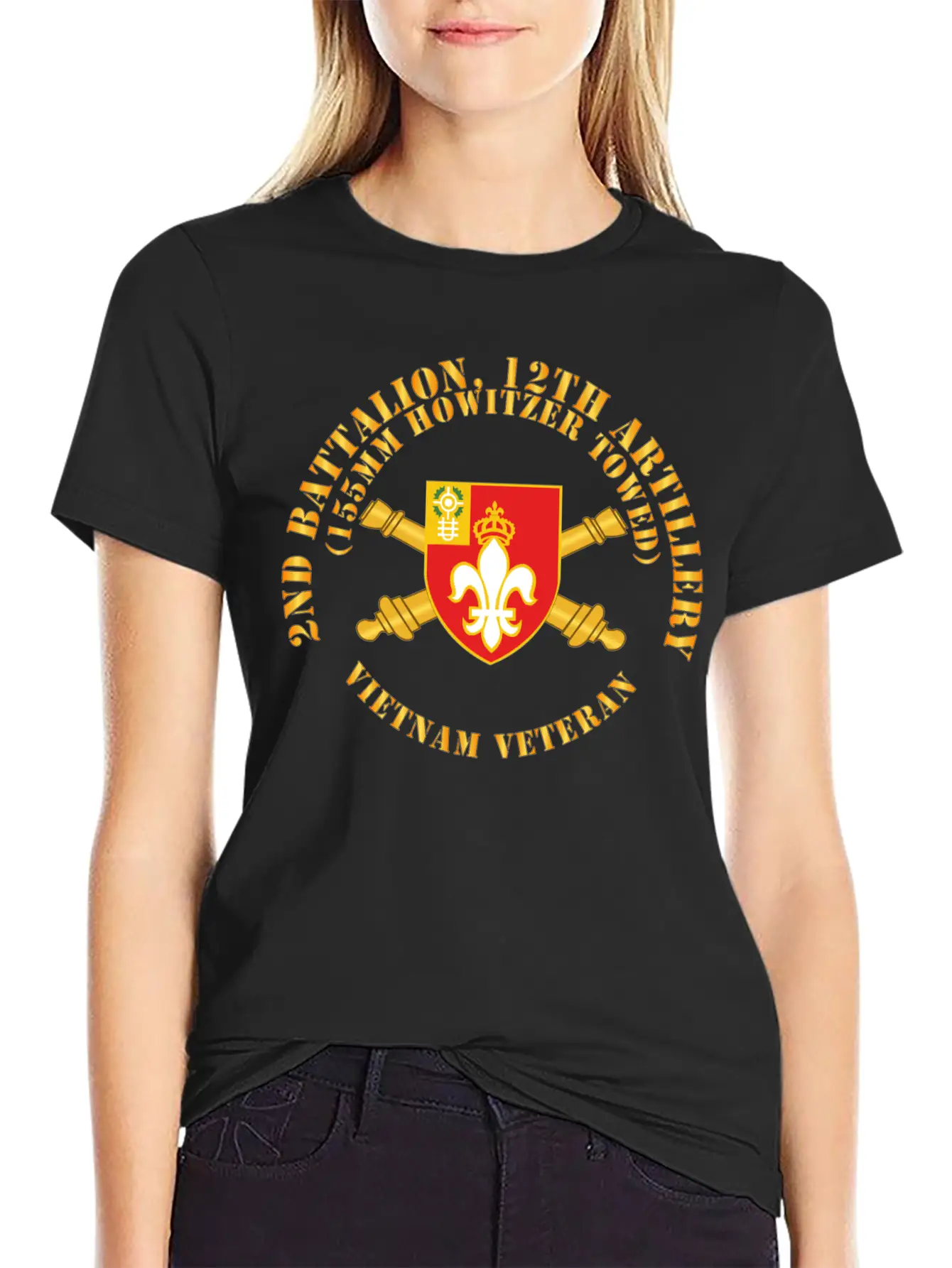 2nd Bn 12th Artillery 155MM Towed Vietnam Vet Unisex Casual T-Shirt – Clean Design For Daily Comfort