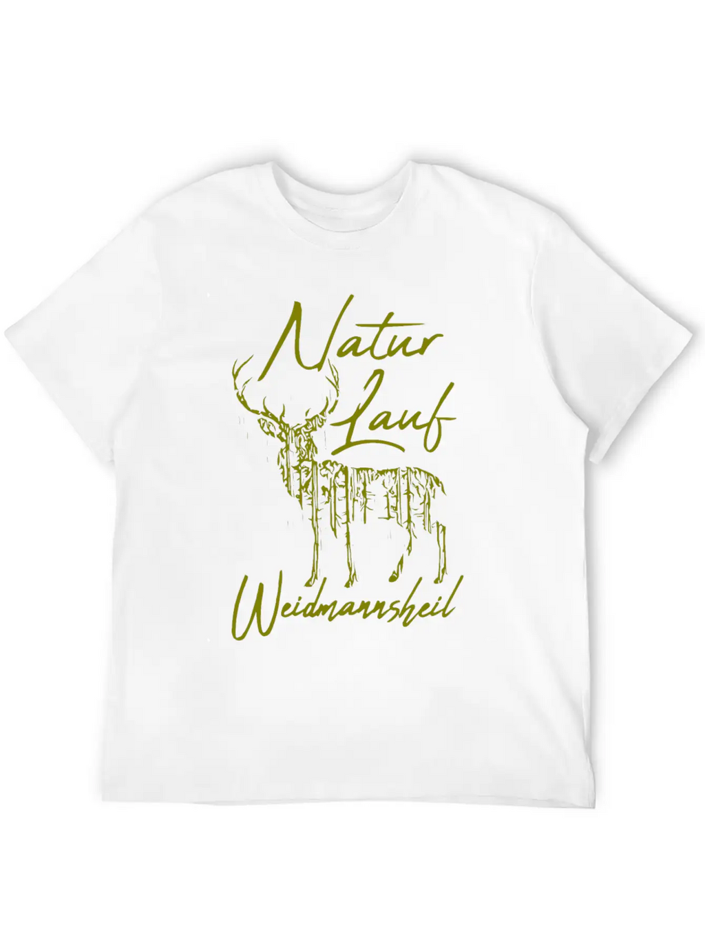 2reborn Natur Lauf Jaeger Weidmannsheil Reh Rehboc Basic Graphic T-Shirt – Daily Comfort In Soft Cotton