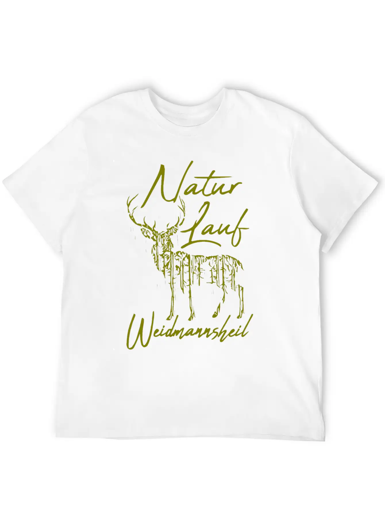 2reborn Natur Lauf Jaeger Weidmannsheil Reh Rehboc Basic Graphic T-Shirt – Daily Comfort In Soft Cotton