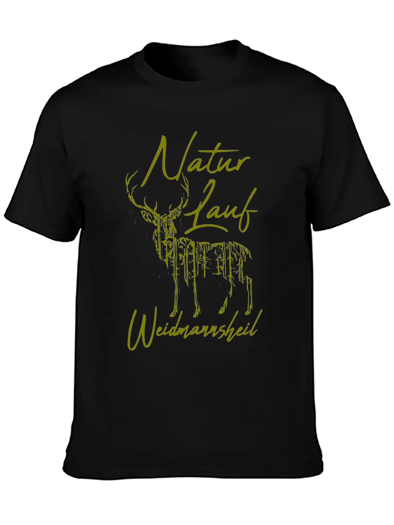 2reborn Natur Lauf Jaeger Weidmannsheil Reh Rehboc Basic Graphic T-Shirt – Daily Comfort In Soft Cotton