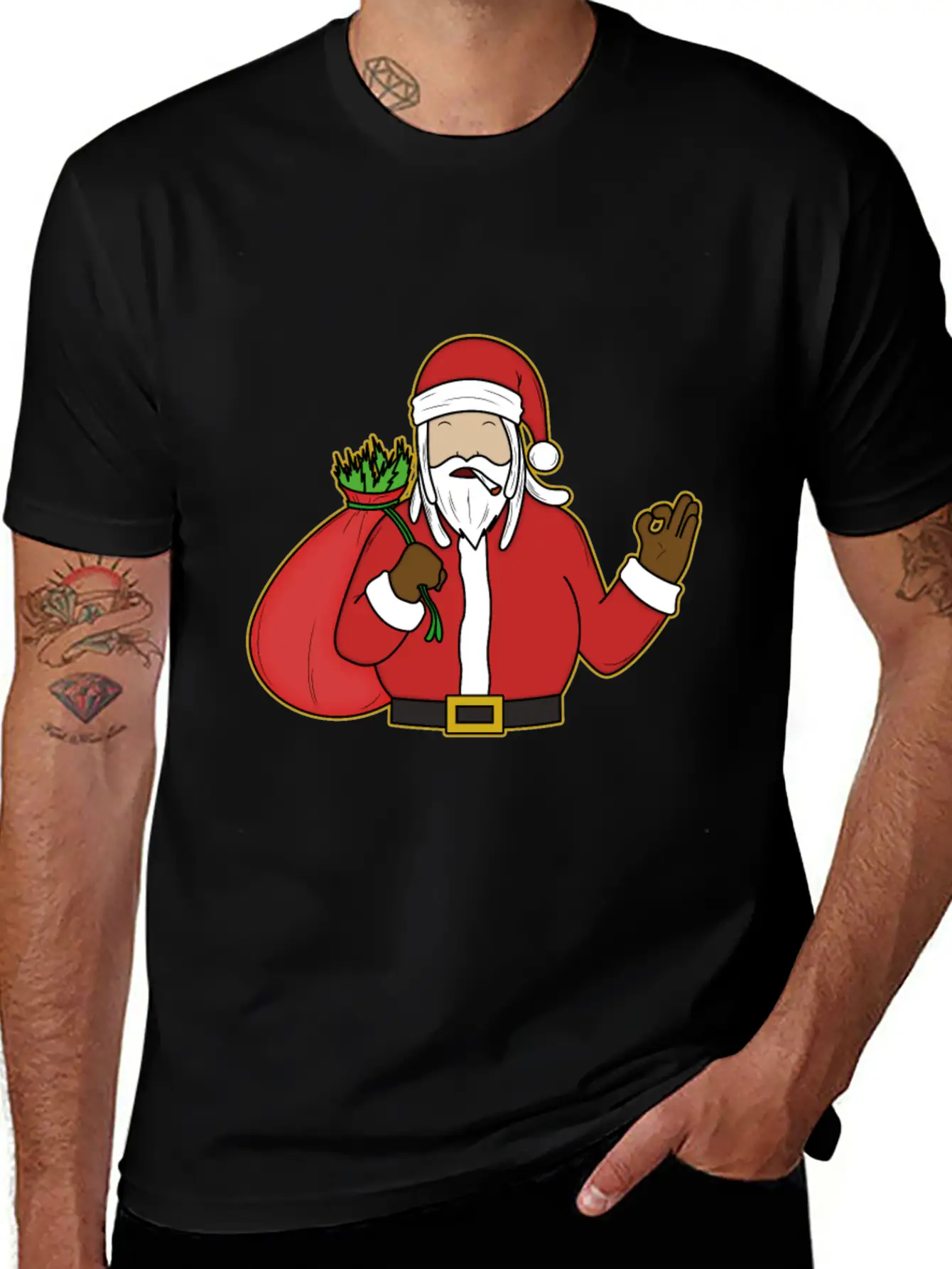 2Reggae Santa Timeless Short Sleeve Tee – Comfy And Minimalist Design