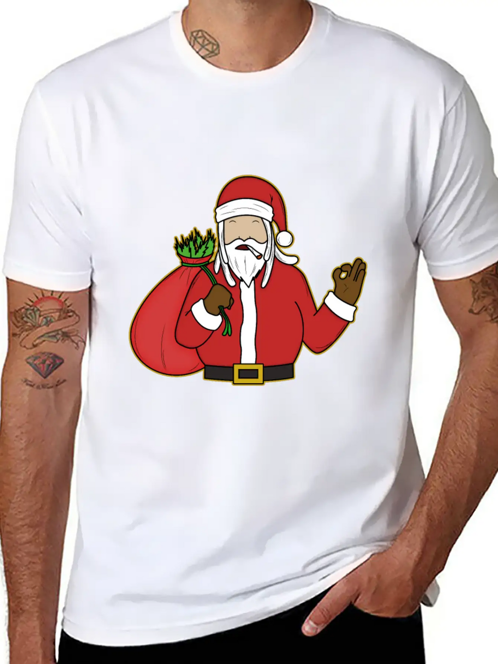 2Reggae Santa Timeless Short Sleeve Tee – Comfy And Minimalist Design
