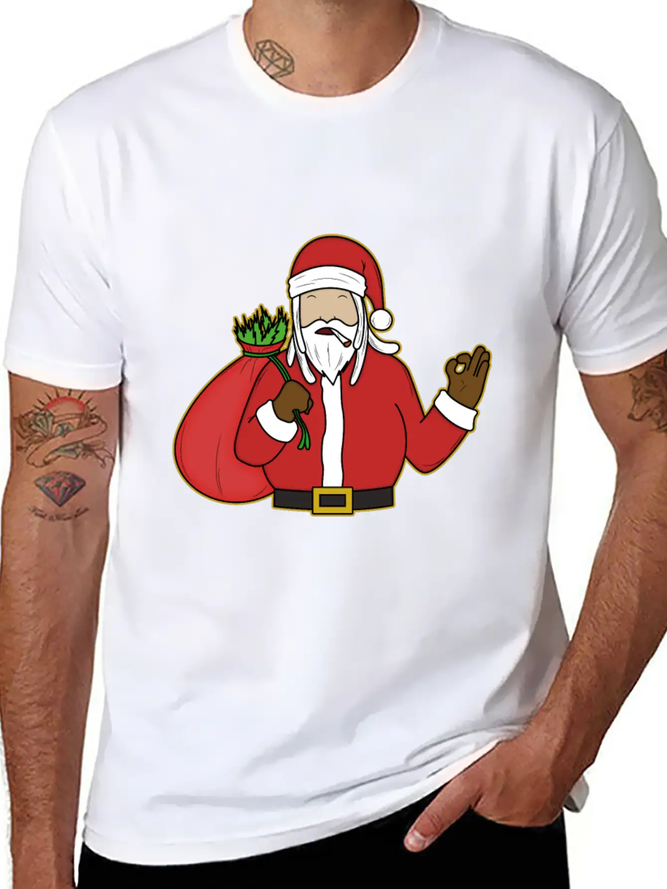 2Reggae Santa Timeless Short Sleeve Tee – Comfy And Minimalist Design