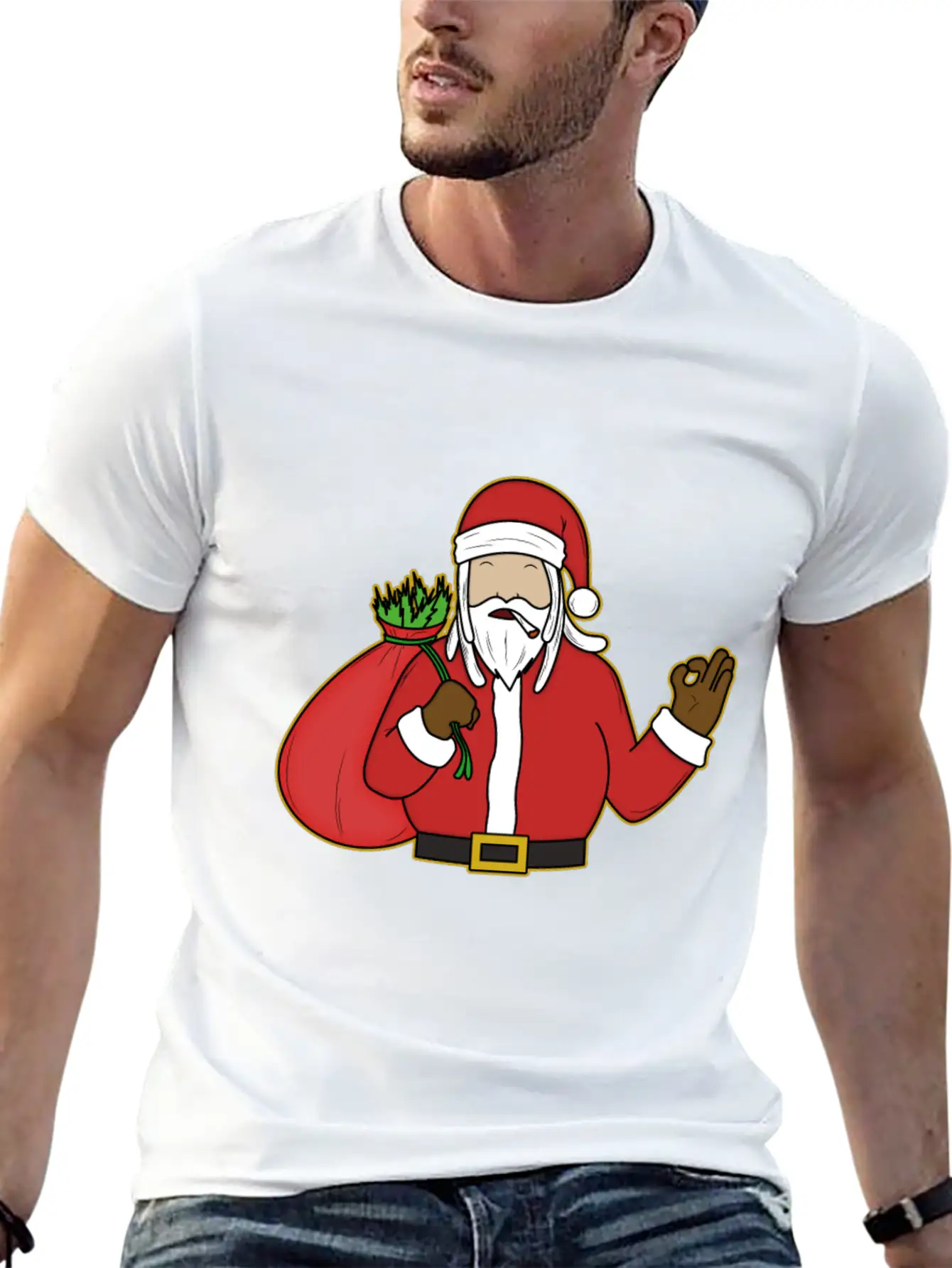 2Reggae Santa Timeless Short Sleeve Tee – Comfy And Minimalist Design