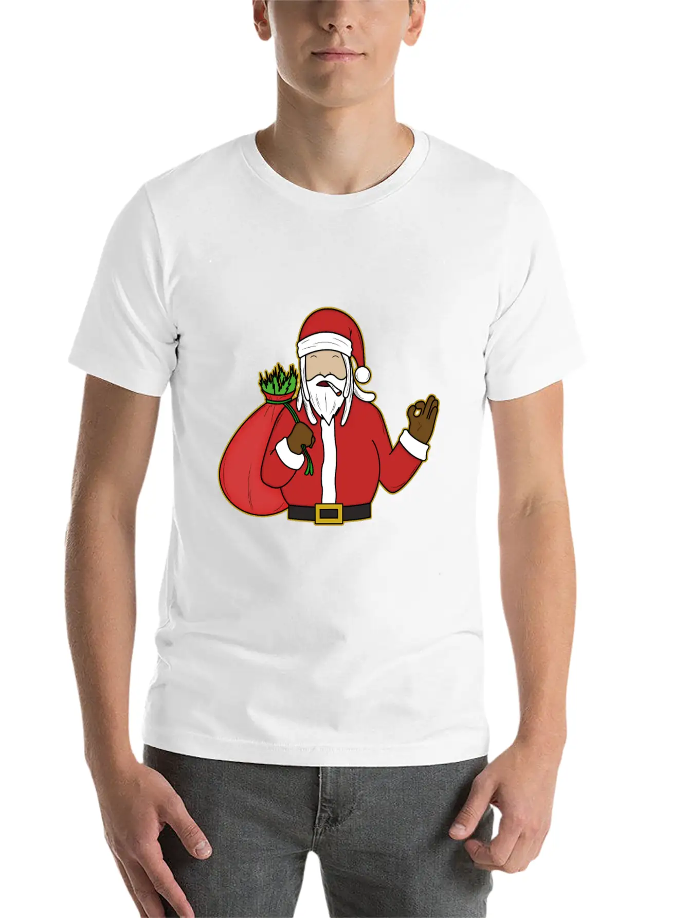 2Reggae Santa Timeless Short Sleeve Tee – Comfy And Minimalist Design
