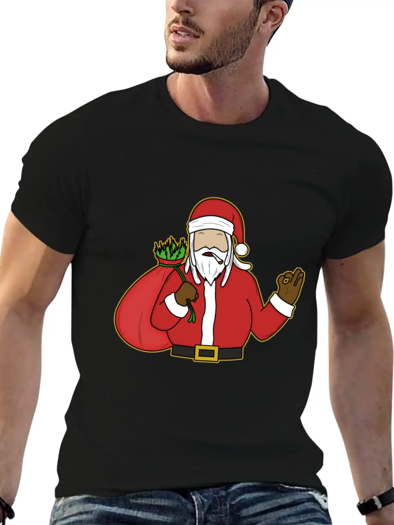 2Reggae Santa Timeless Short Sleeve Tee – Comfy And Minimalist Design