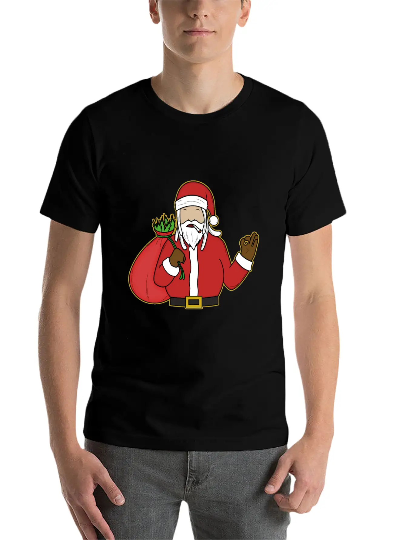 2Reggae Santa Timeless Short Sleeve Tee – Comfy And Minimalist Design