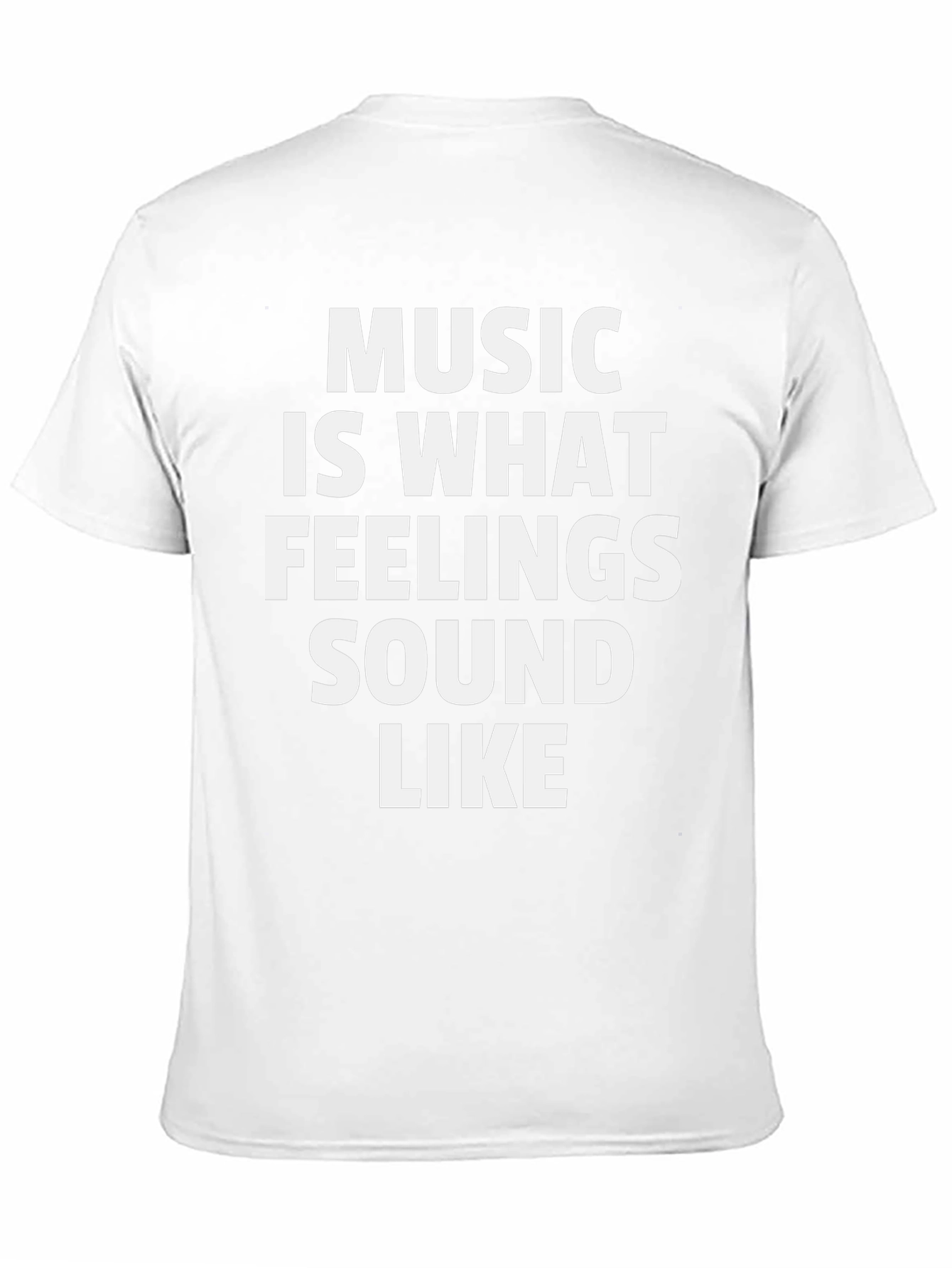 Music Is What Feelings Sound Like - Black T-Shirt