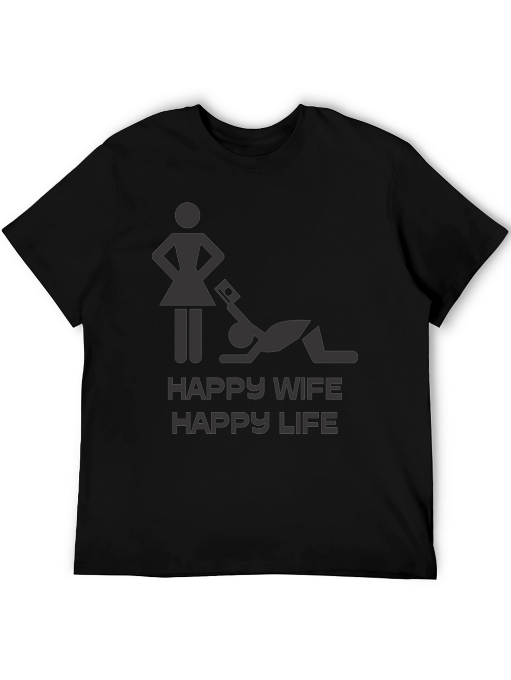 Happy Wife Happy Life Graphic Novelty T-Shirt