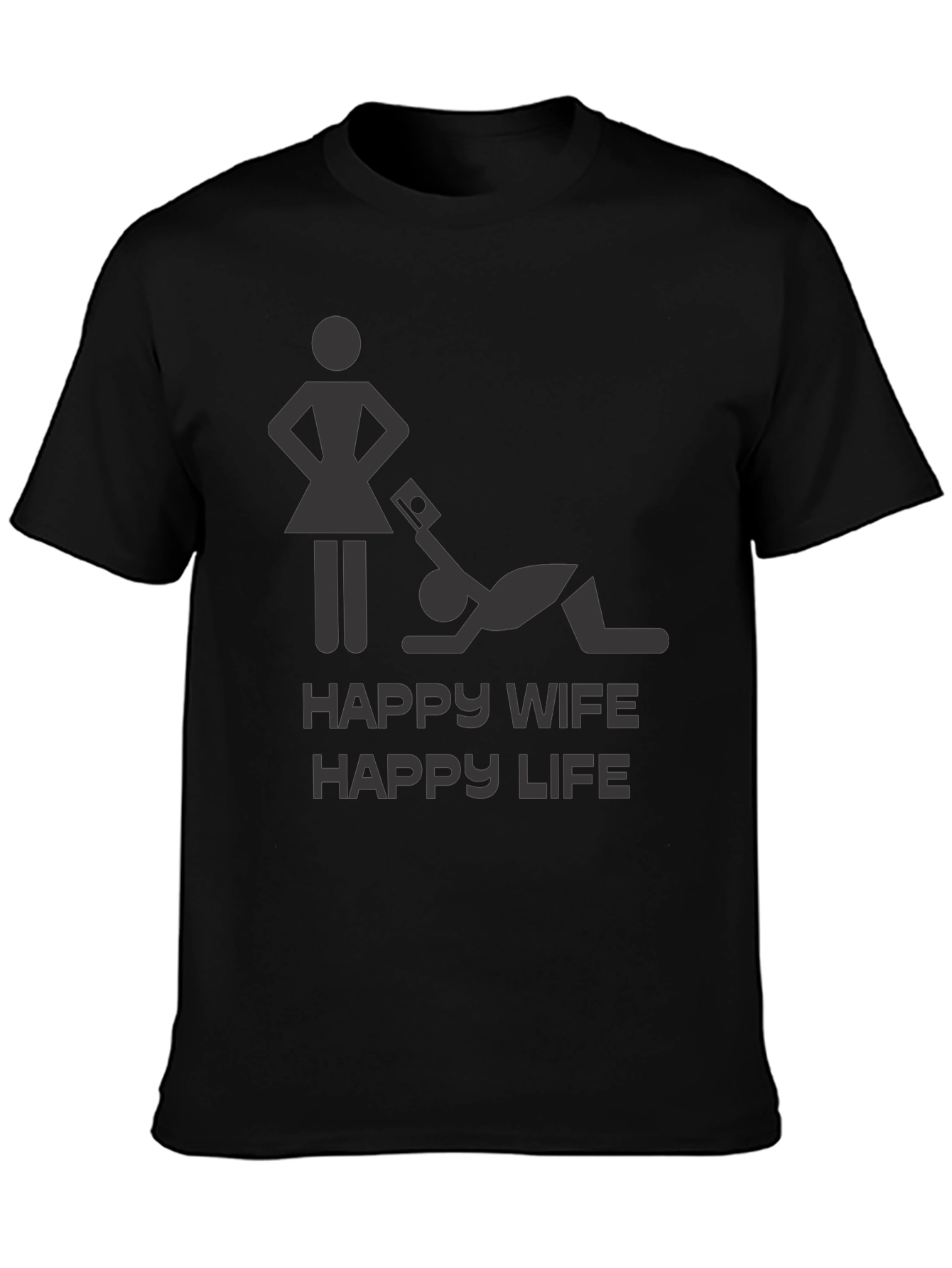 Happy Wife Happy Life Graphic Novelty T-Shirt