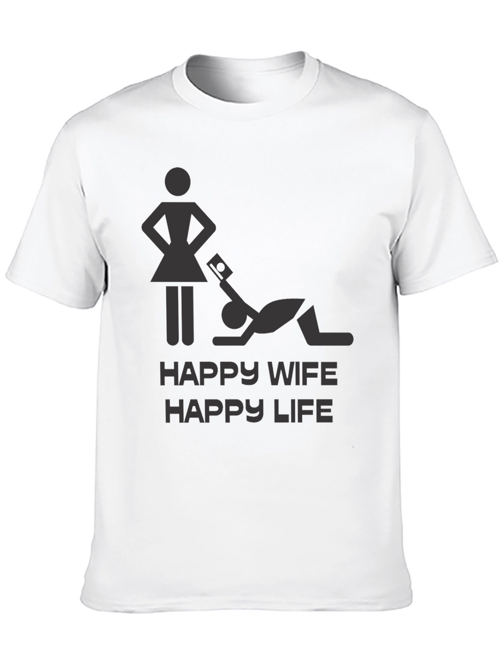 Happy Wife Happy Life Graphic Novelty T-Shirt