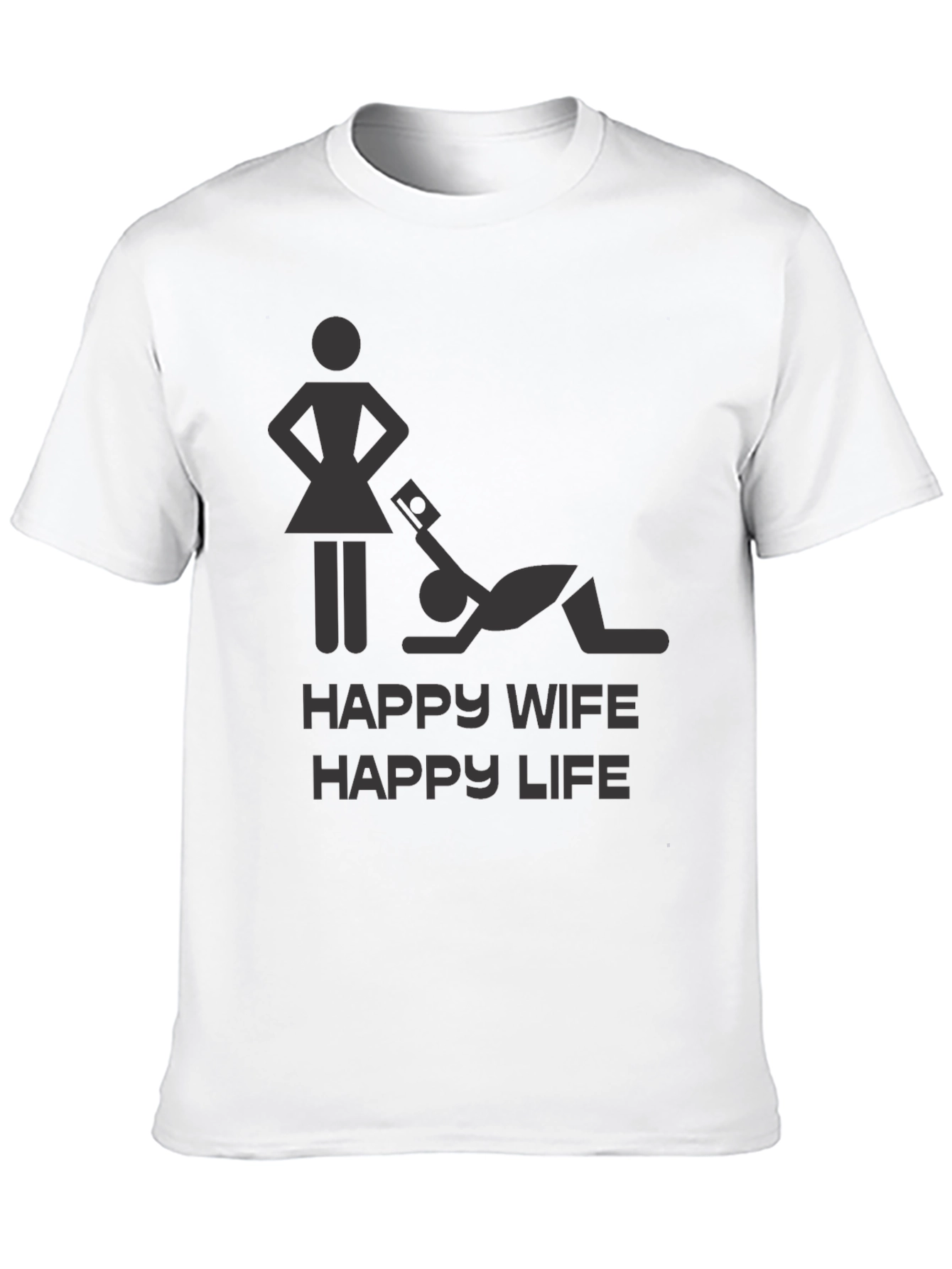 Happy Wife Happy Life Graphic Novelty T-Shirt