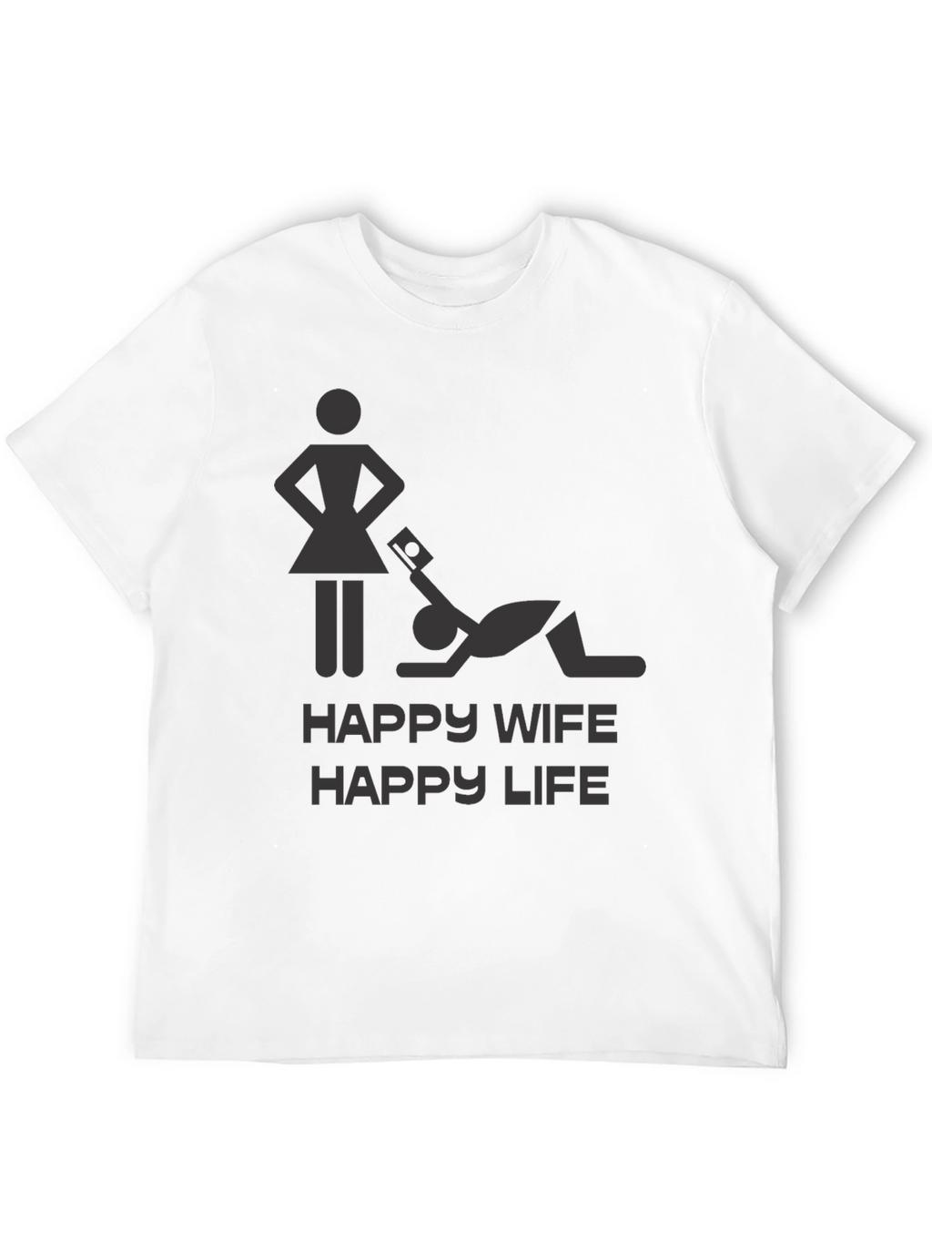Happy Wife Happy Life Graphic Novelty T-Shirt