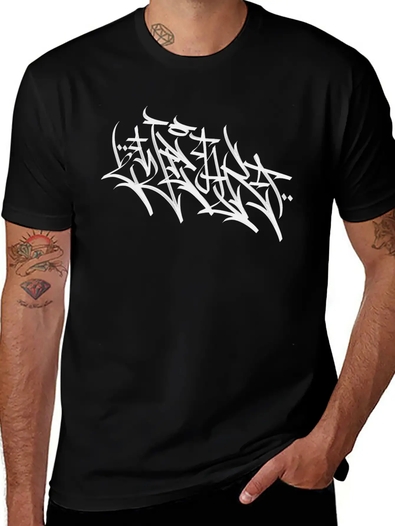 2wear Calli Graffiti Tag Style Unisex Casual T-Shirt – Clean Design For Daily Comfort