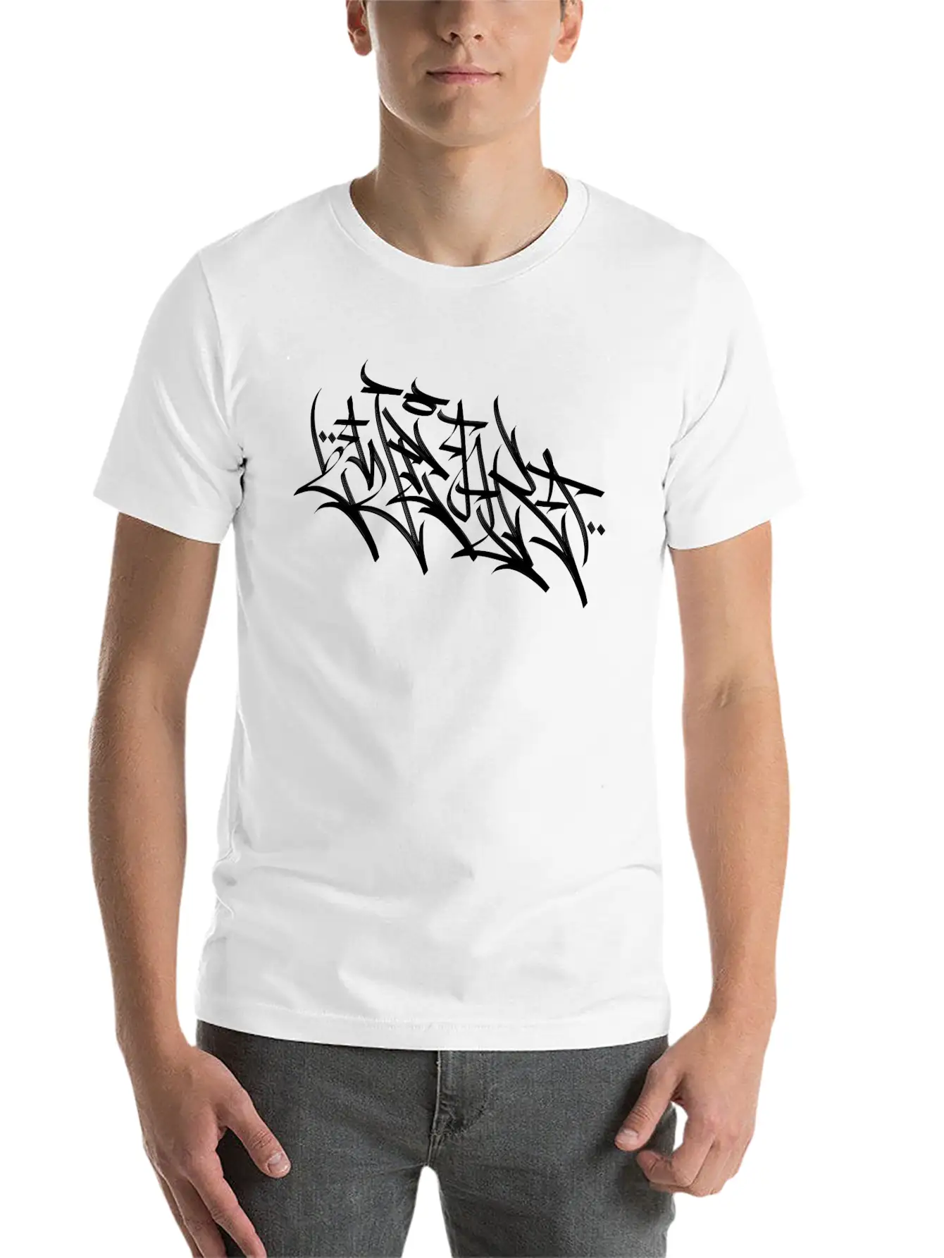 2wear Calli Graffiti Tag Style Unisex Casual T-Shirt – Clean Design For Daily Comfort