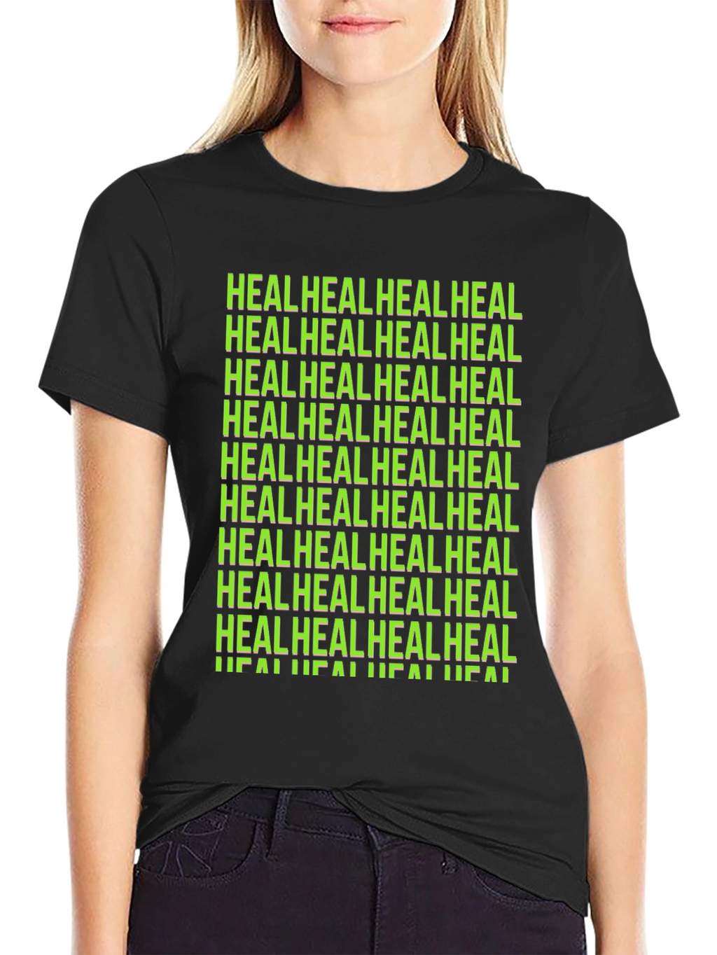 Heal Graphic Tee - Black Unisex T-Shirt