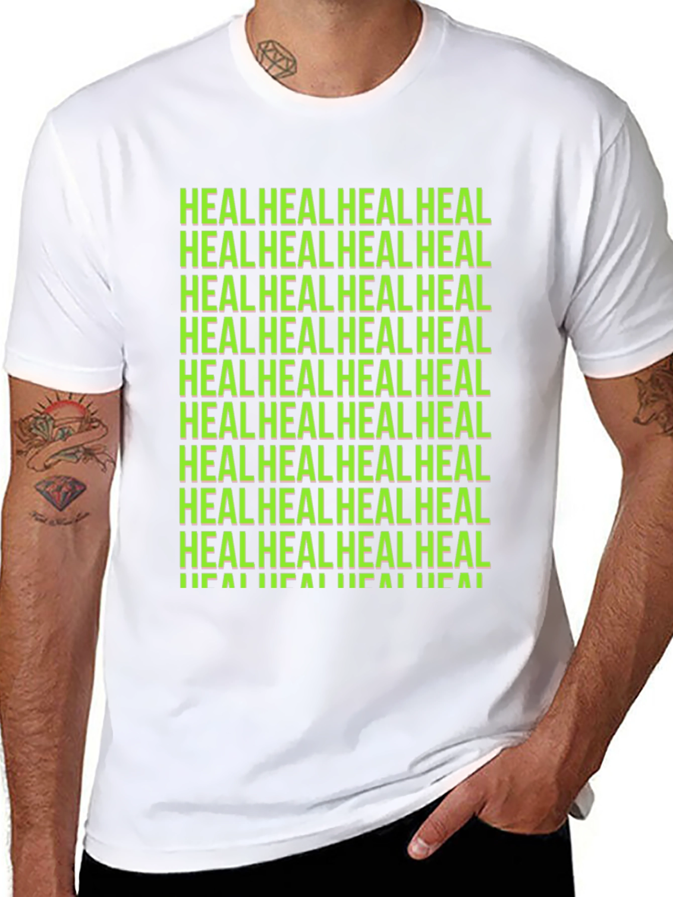 Heal Graphic Tee - Black Unisex T-Shirt
