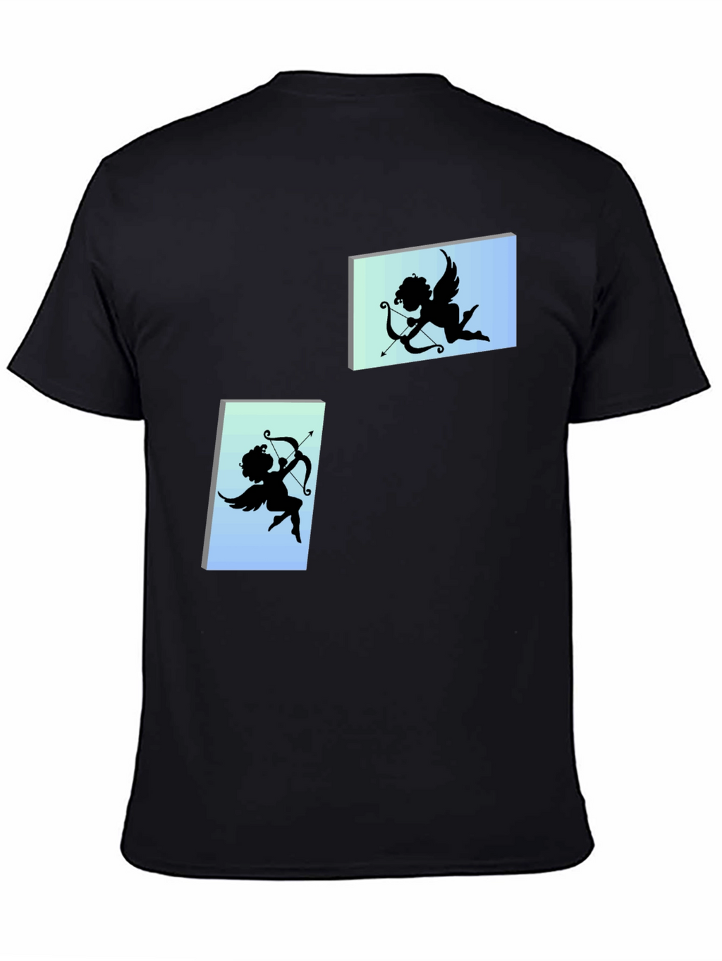 Cupid Graphic Tee - Black Cotton T-Shirt
