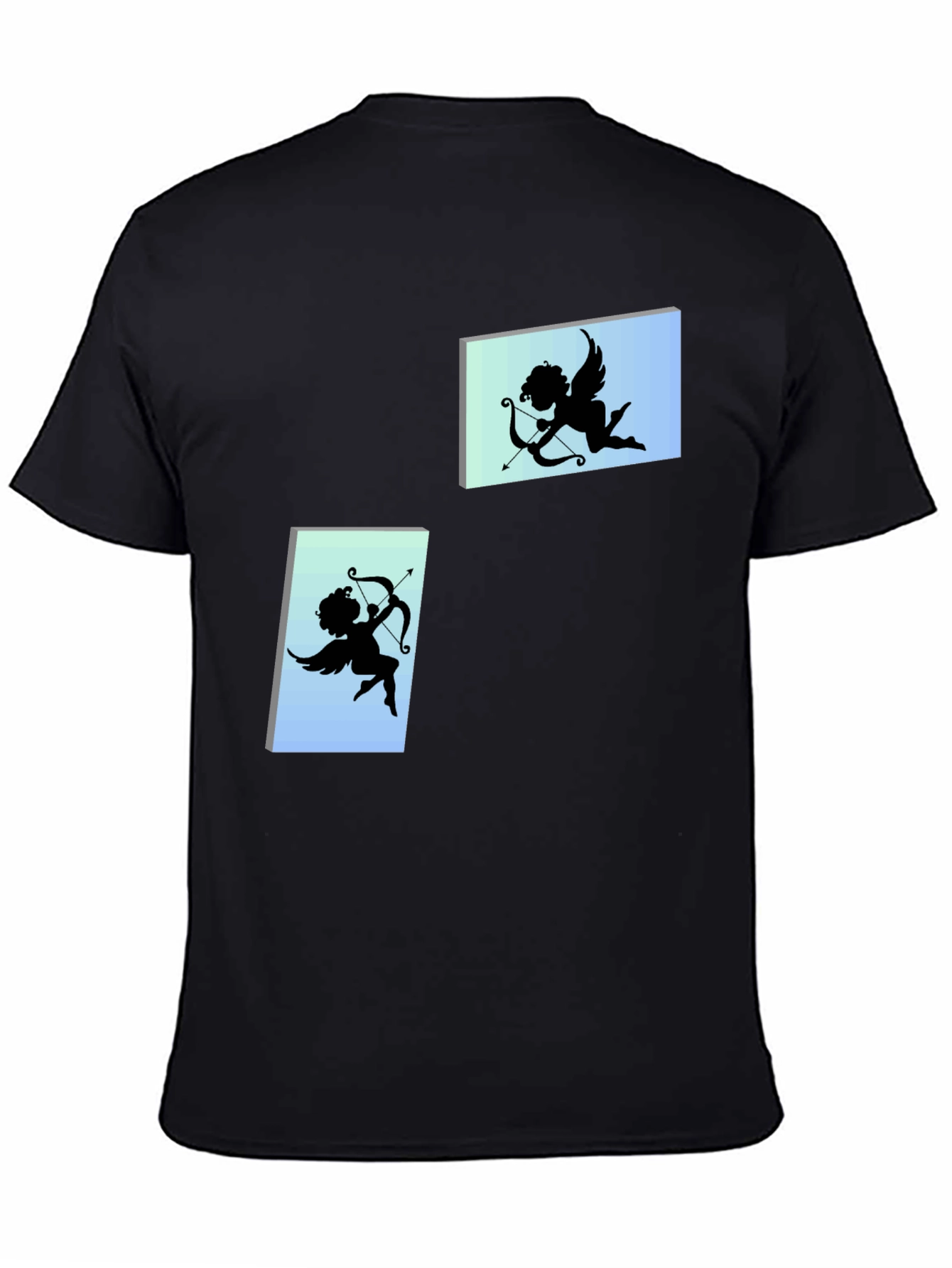 Cupid Graphic Tee - Black Cotton T-Shirt