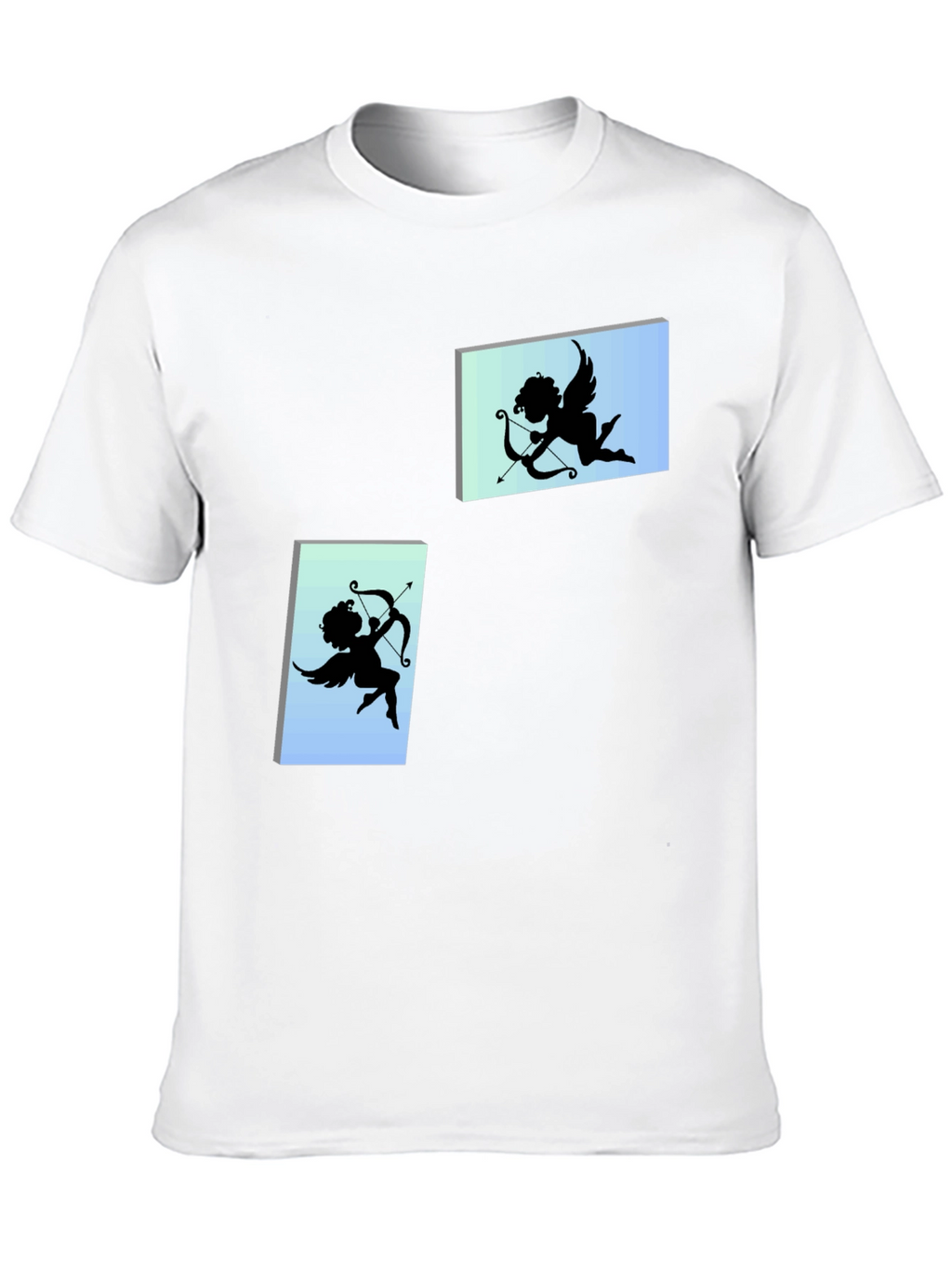 Cupid Graphic Tee - Black Cotton T-Shirt