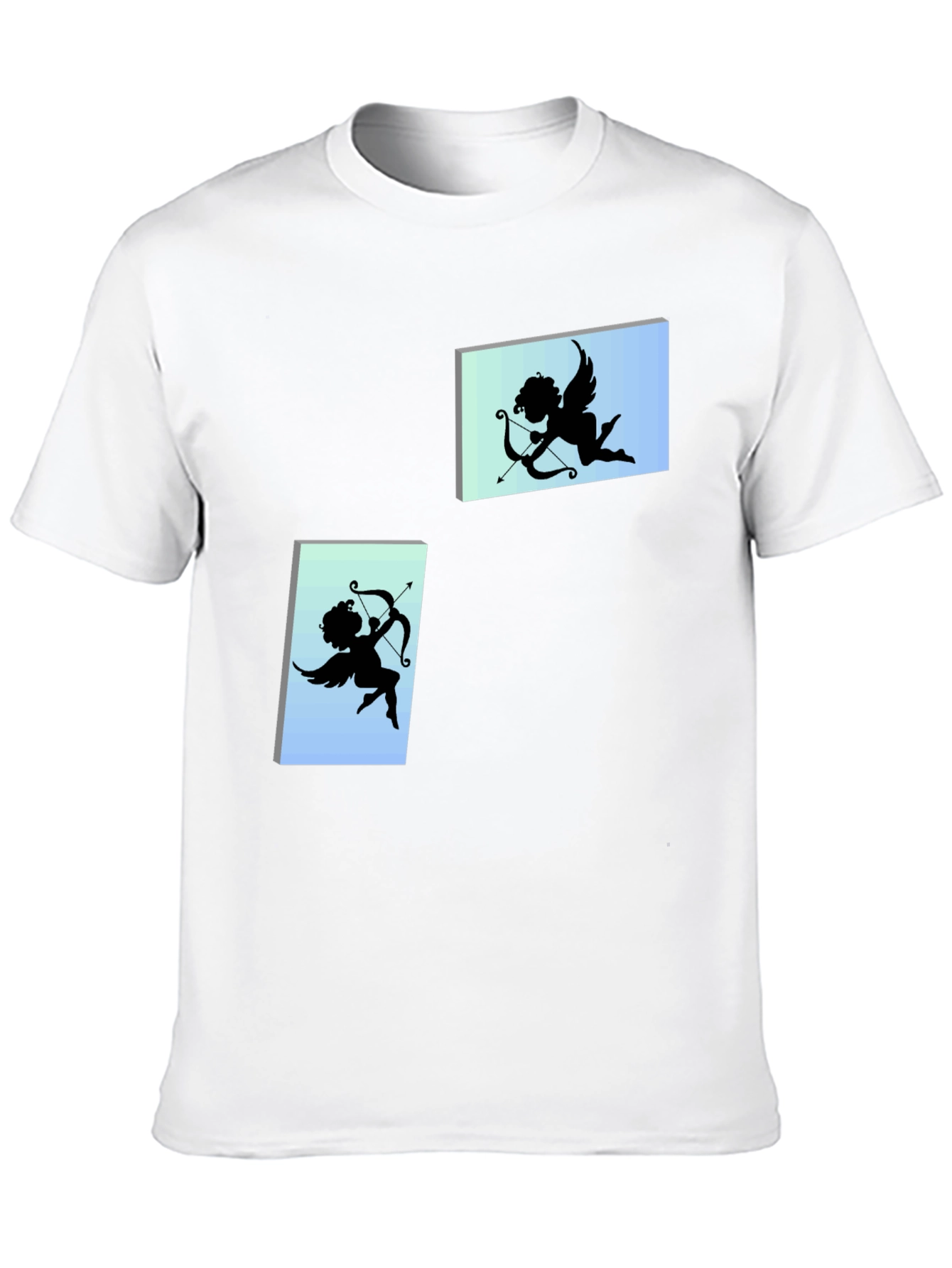Cupid Graphic Tee - Black Cotton T-Shirt