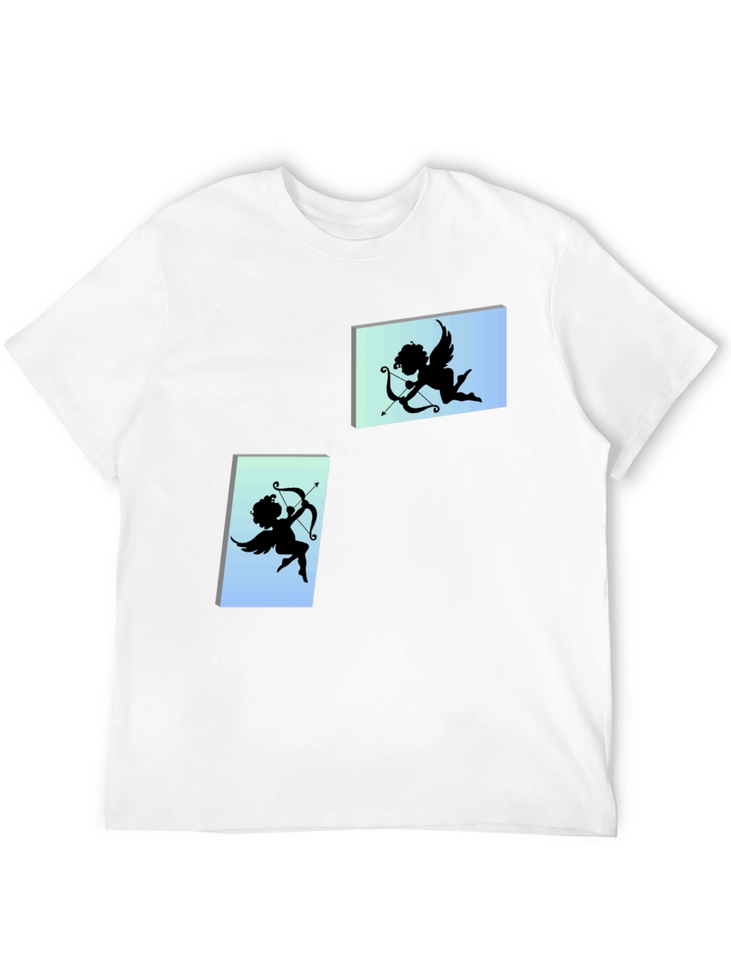 Cupid Graphic Tee - Black Cotton T-Shirt