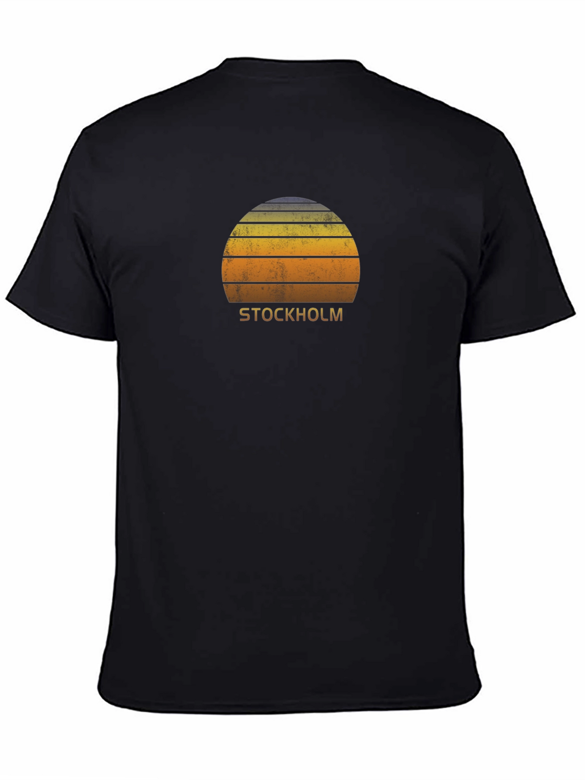 Stockholm Retro Sunset T-Shirt - Vintage Style City Tee
