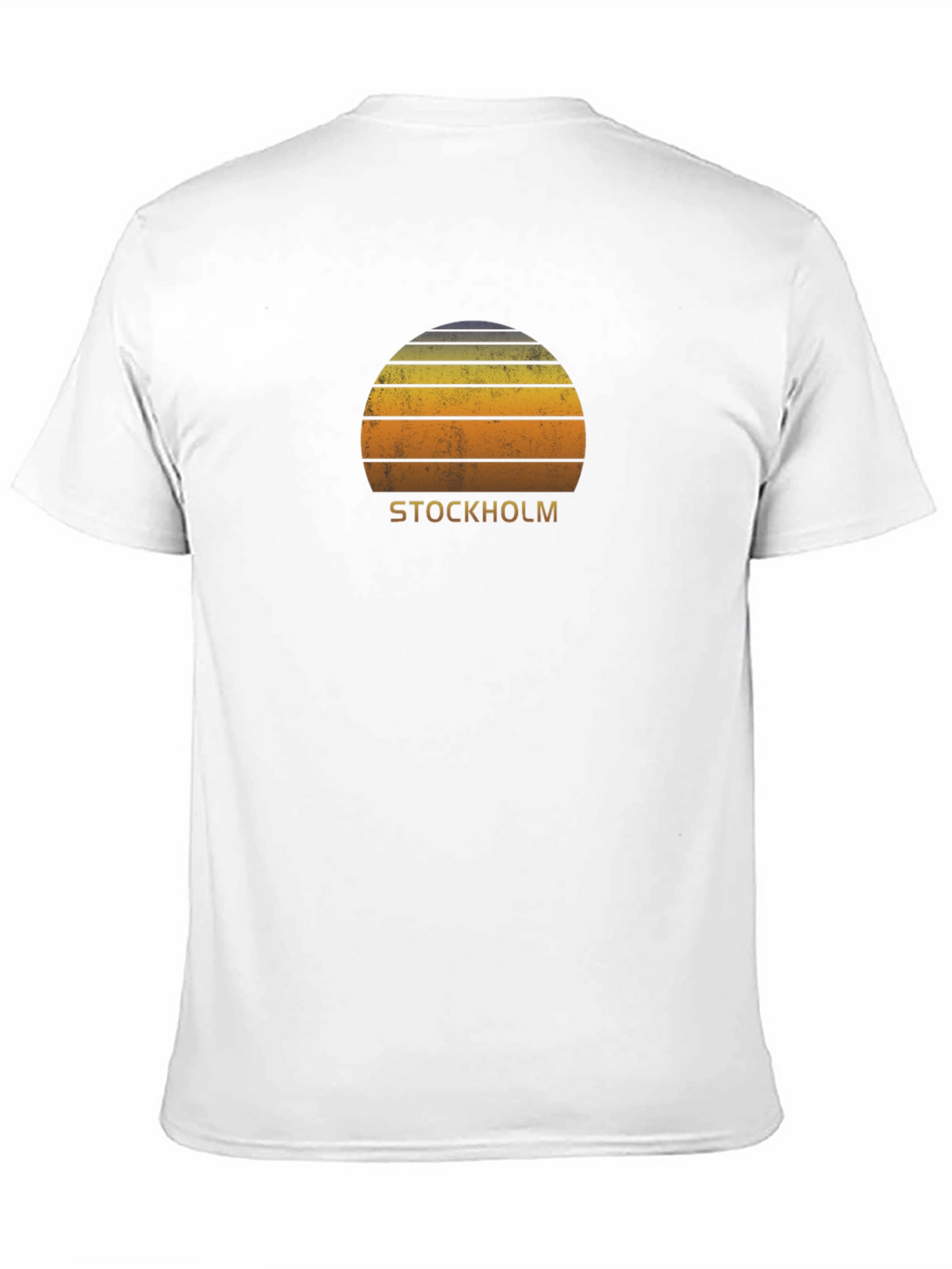 Stockholm Retro Sunset T-Shirt - Vintage Style City Tee