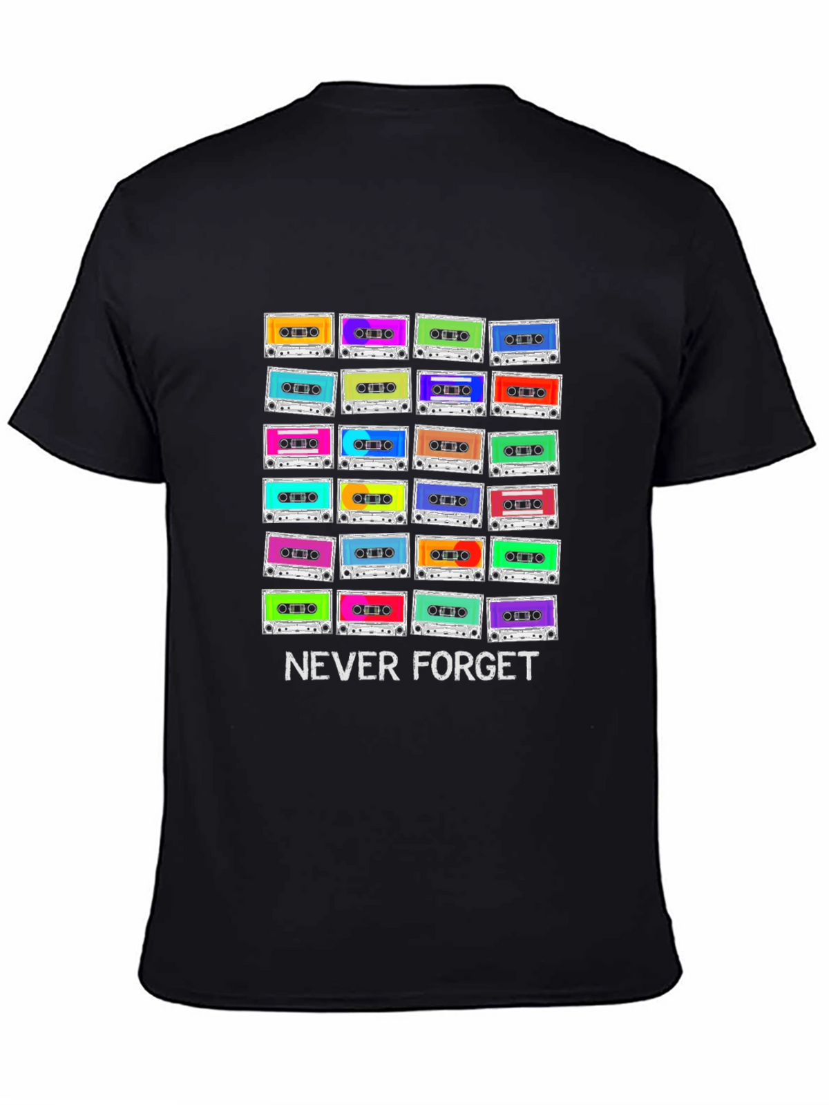 Retro Cassette Tape T-Shirt - Never Forget Graphic Tee