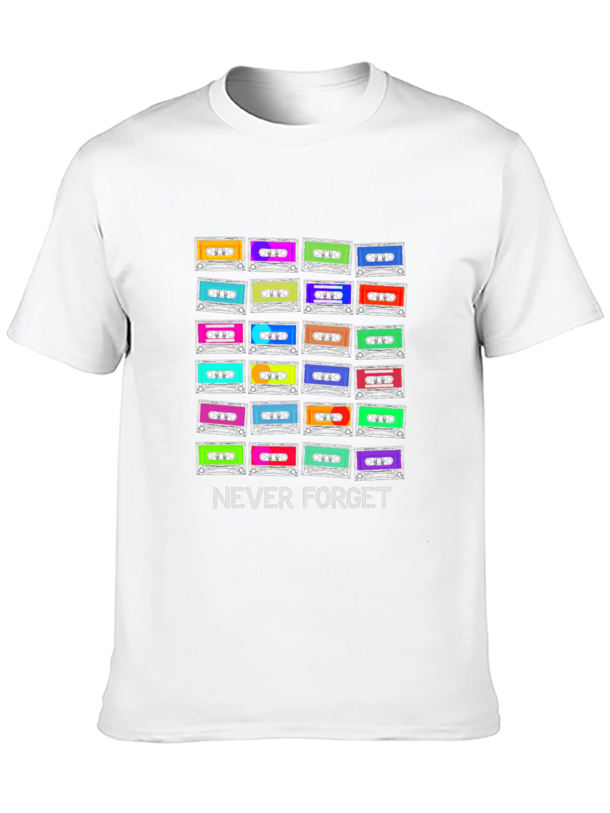 Retro Cassette Tape T-Shirt - Never Forget Graphic Tee