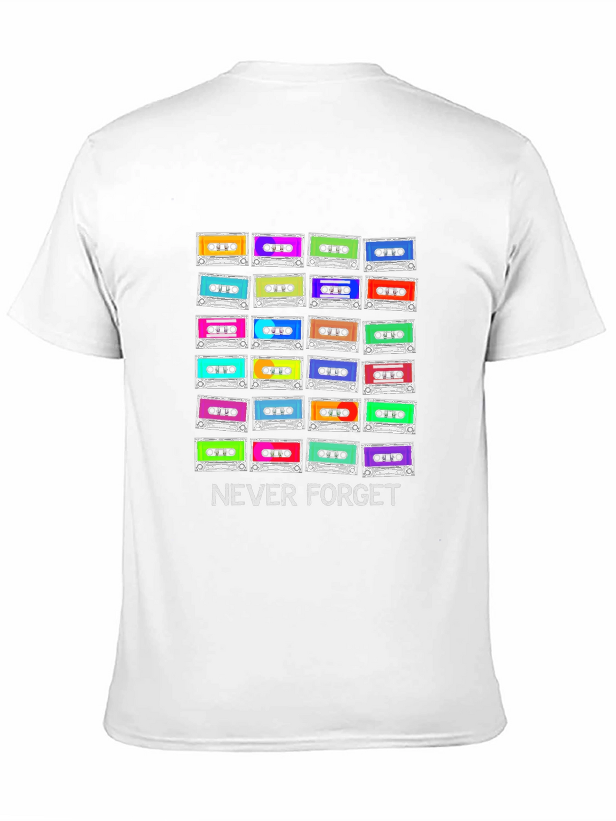 Retro Cassette Tape T-Shirt - Never Forget Graphic Tee
