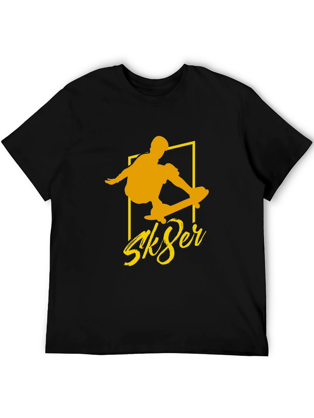 Sk8er Black Tee - Cool Skateboard Graphic T-Shirt