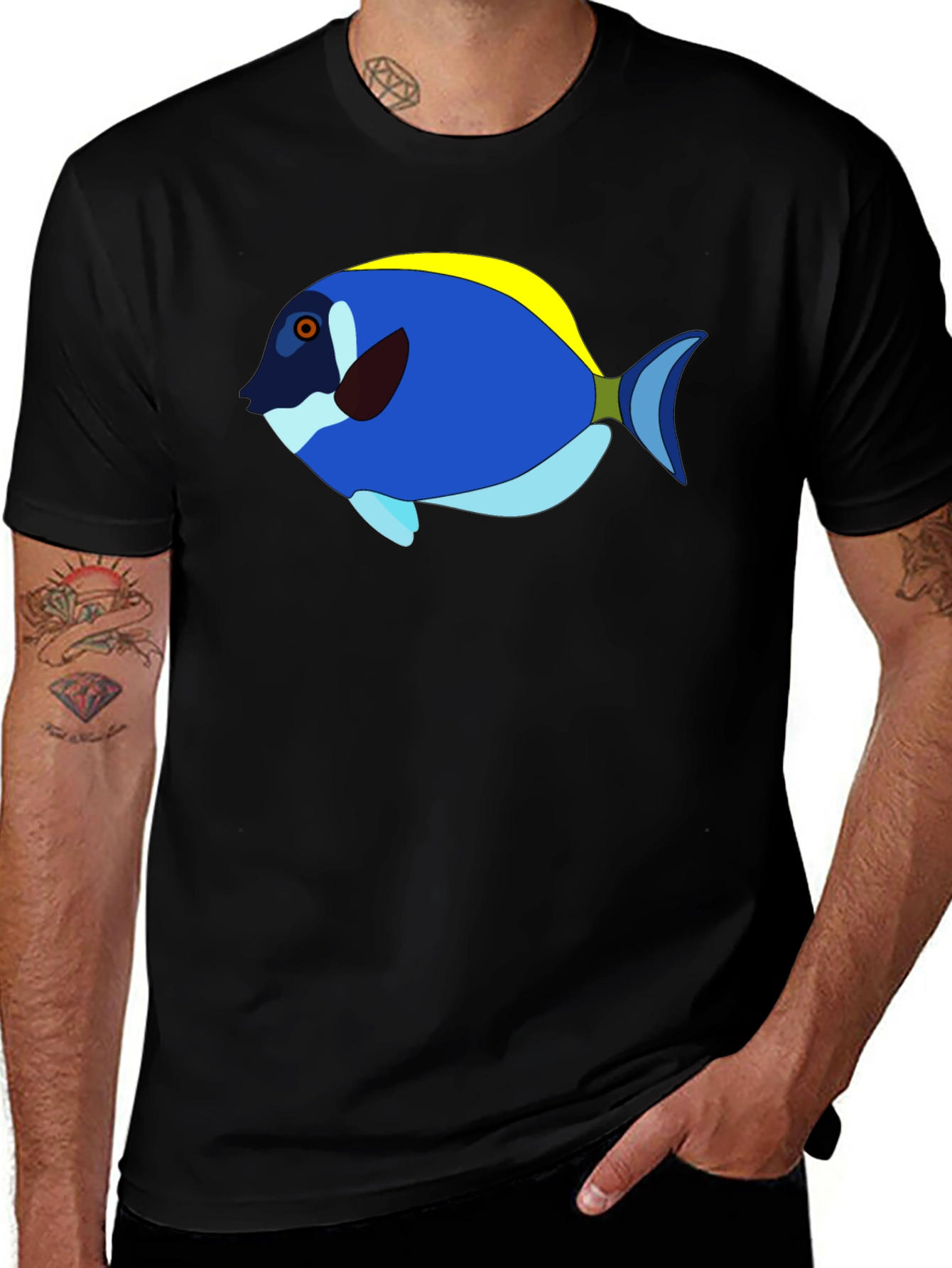 Blue Tang Graphic Tee - Tropical Fish T-Shirt