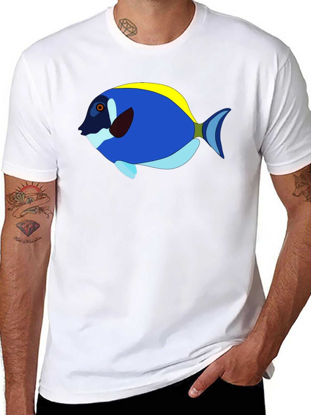 Blue Tang Graphic Tee - Tropical Fish T-Shirt