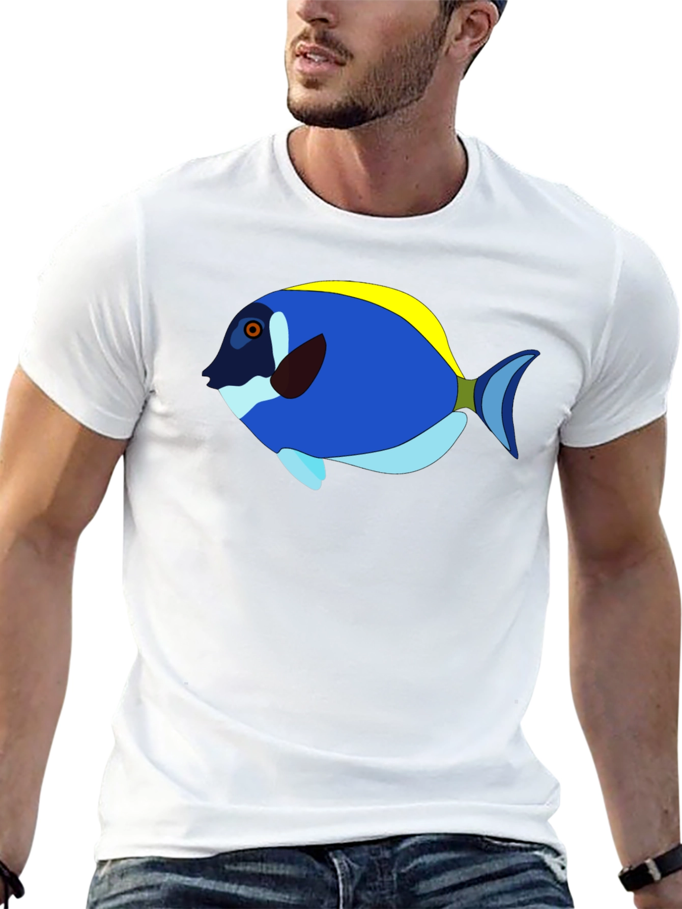 Blue Tang Graphic Tee - Tropical Fish T-Shirt