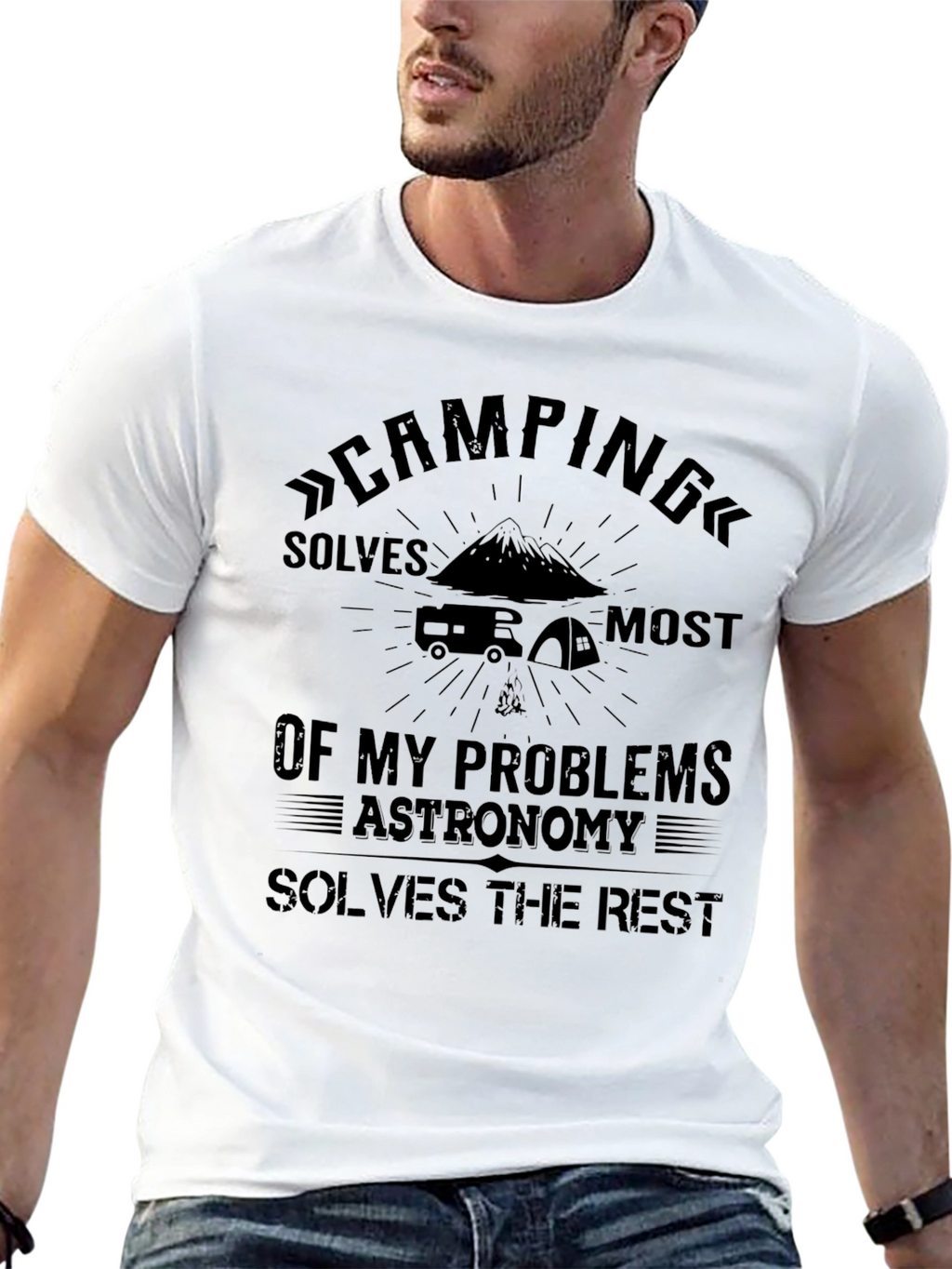 Camping and Astronomy T-Shirt