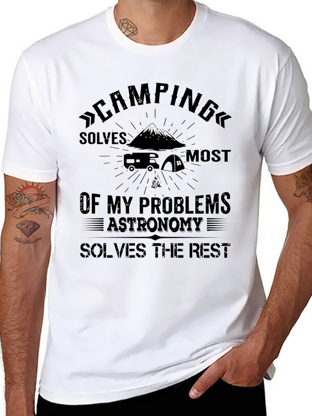 Camping and Astronomy T-Shirt