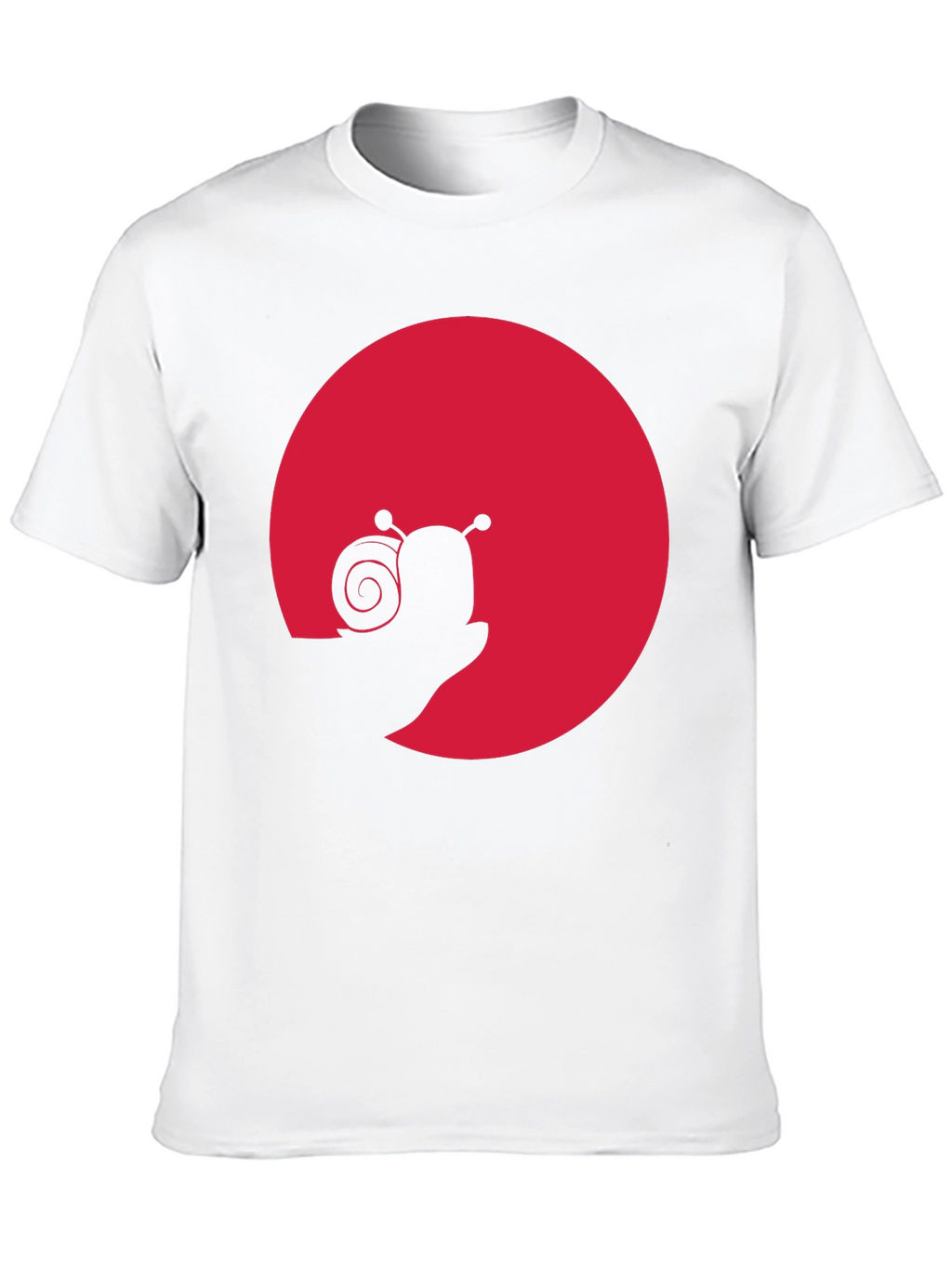 Snail Silhouette Graphic Tee - Black