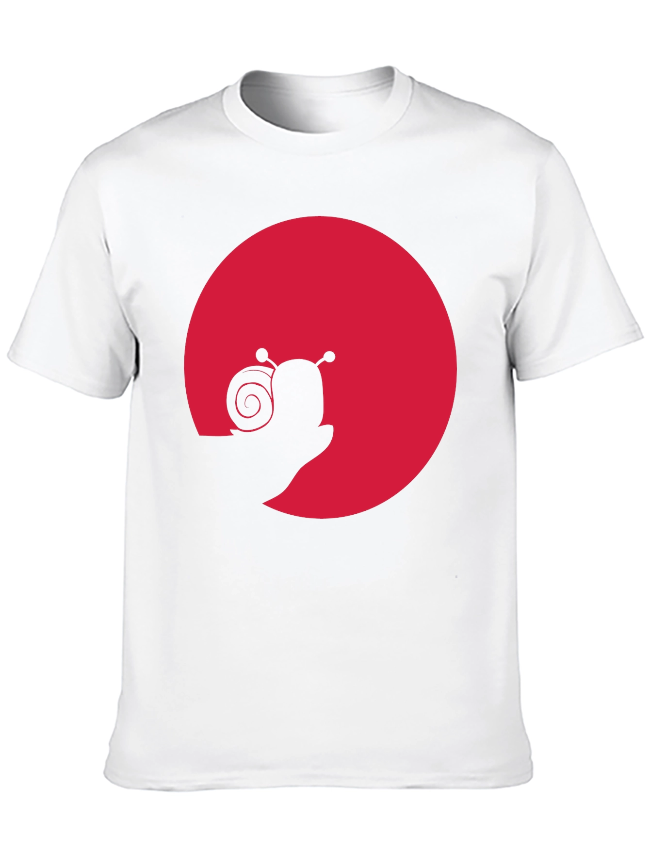 Snail Silhouette Graphic Tee - Black
