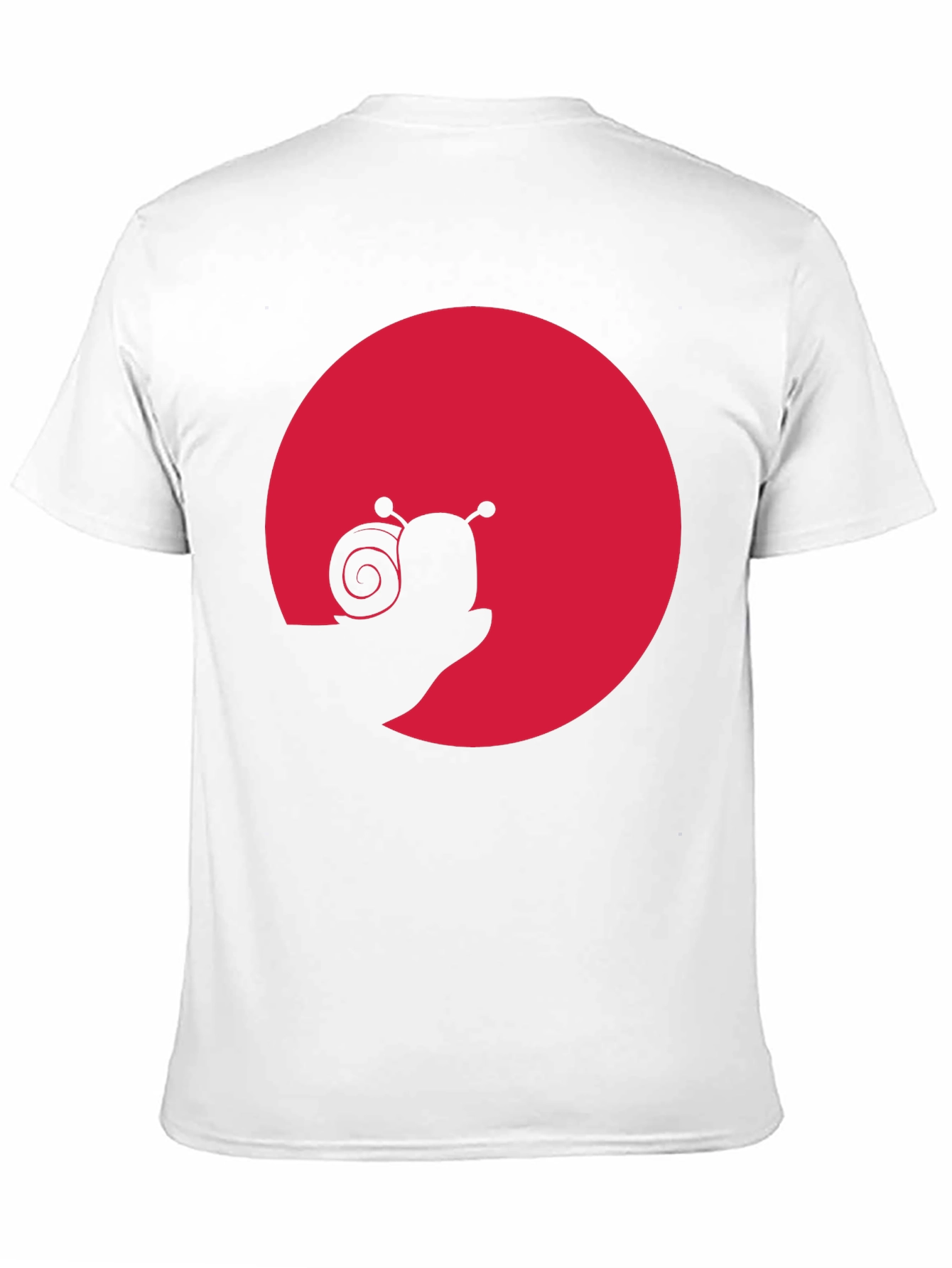 Snail Silhouette Graphic Tee - Black