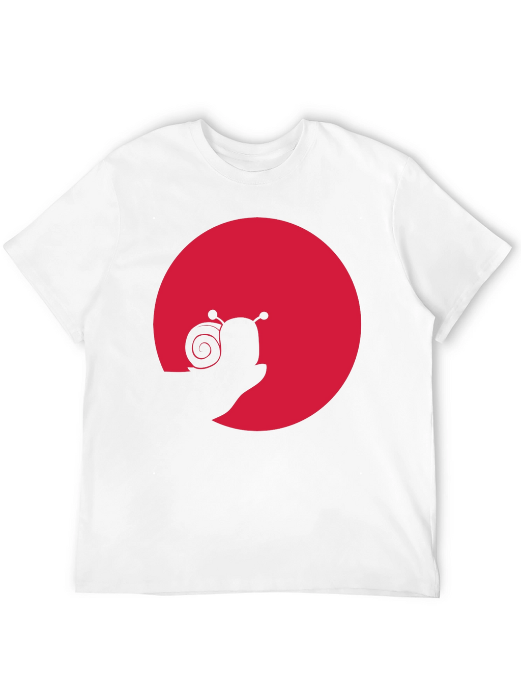 Snail Silhouette Graphic Tee - Black