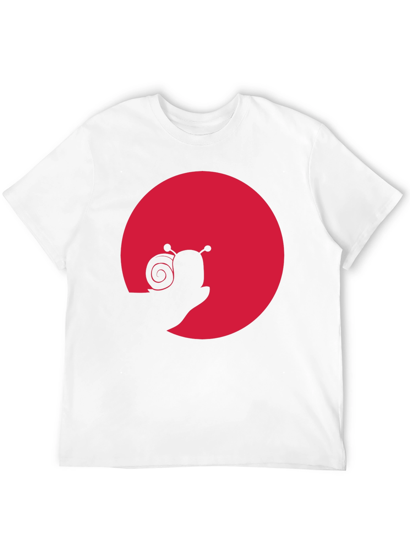 Snail Silhouette Graphic Tee - Black