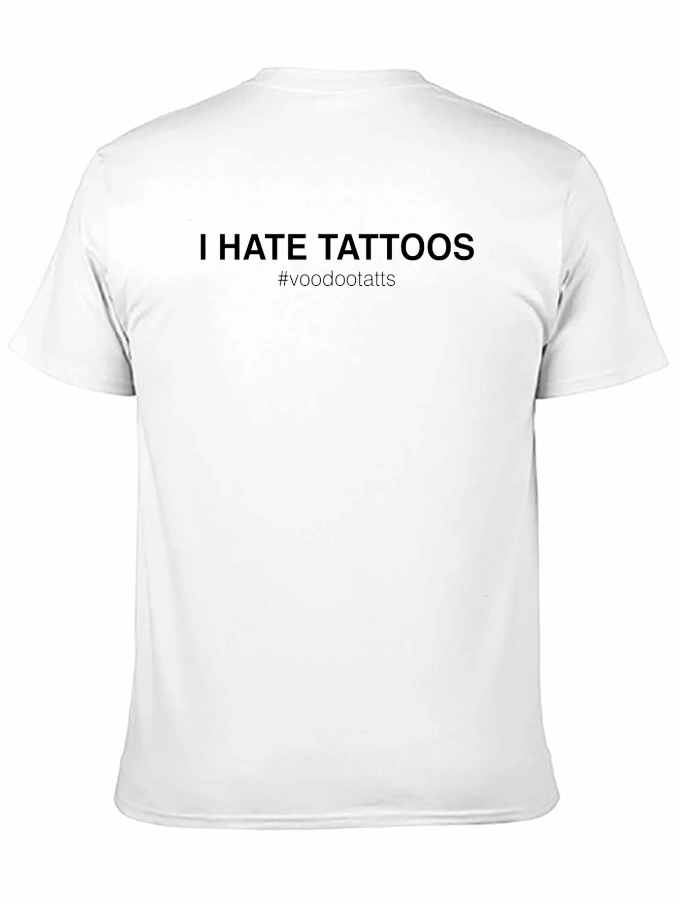 I Hate Tattoos Funny Sarcastic Graphic Tee