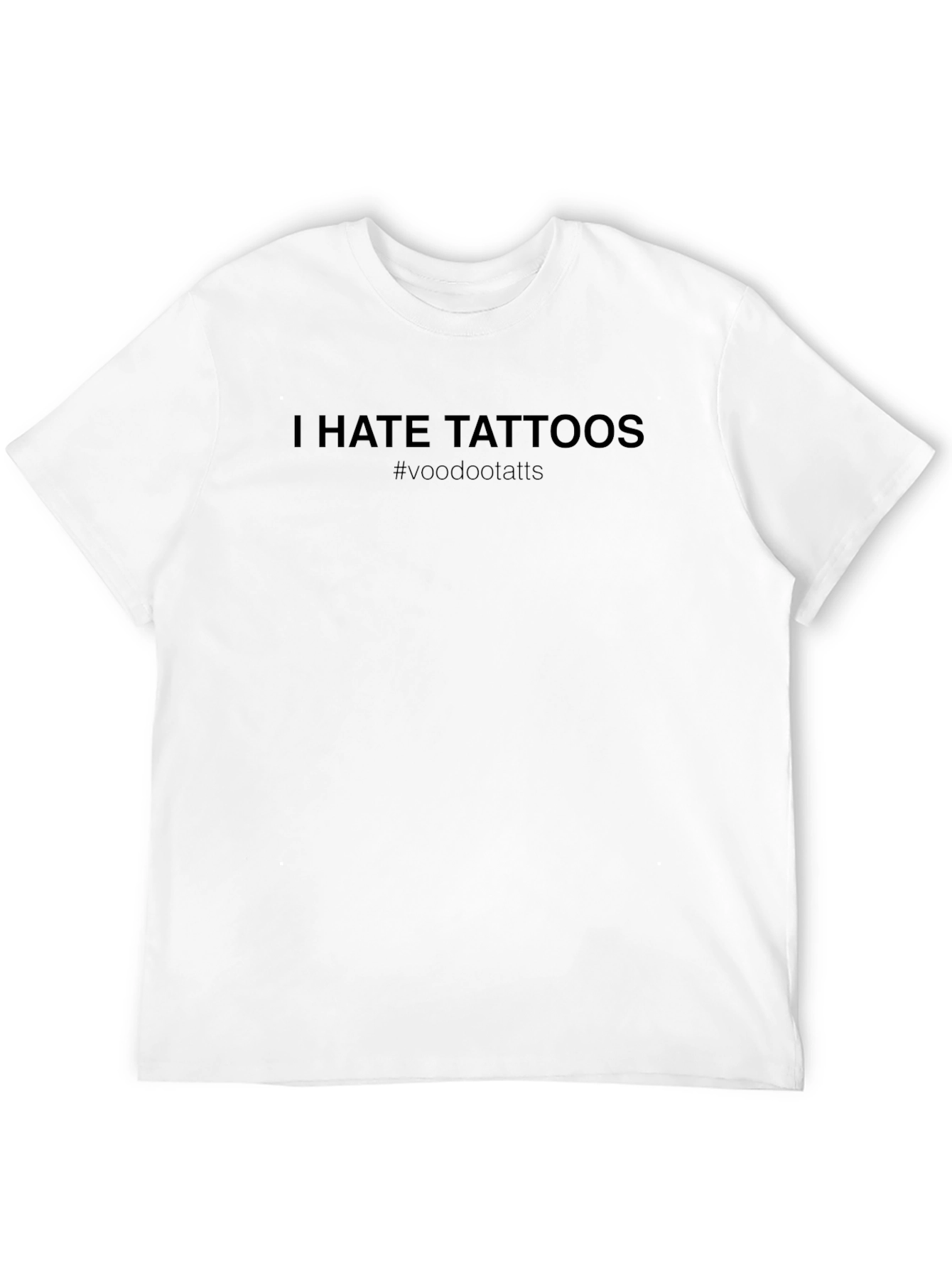 I Hate Tattoos Funny Sarcastic Graphic Tee